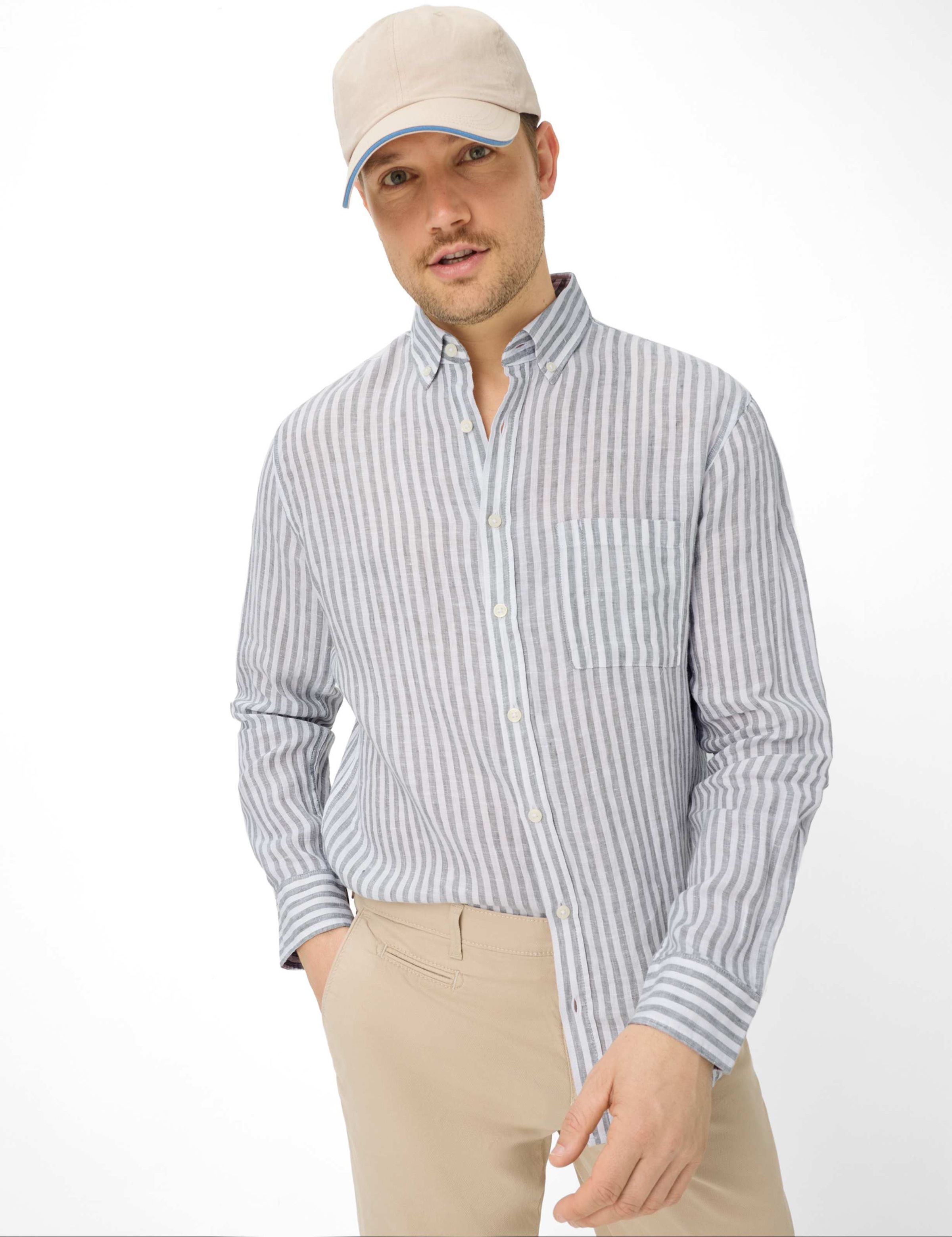 BRAX DANIEL Men's Shirt Green M 3
