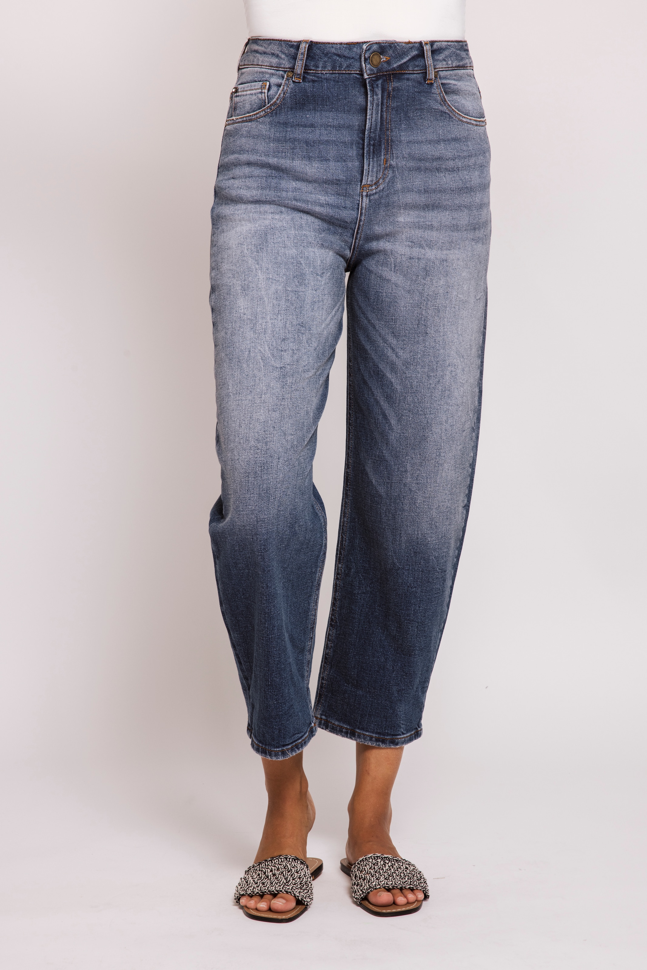 Zhrill 7/8-Jeans "IZA" in bequemer Passform und mit Animal-Print günstig online kaufen