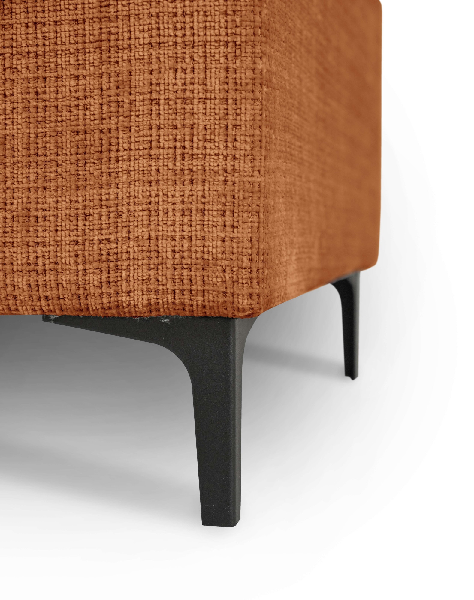 OTTO home Ecksofa »OLAND Chenille L-Form, B: 289 cm, Skandi-Design« Struktur, Flachgewebe, Luxus-Microfaser, Boucle