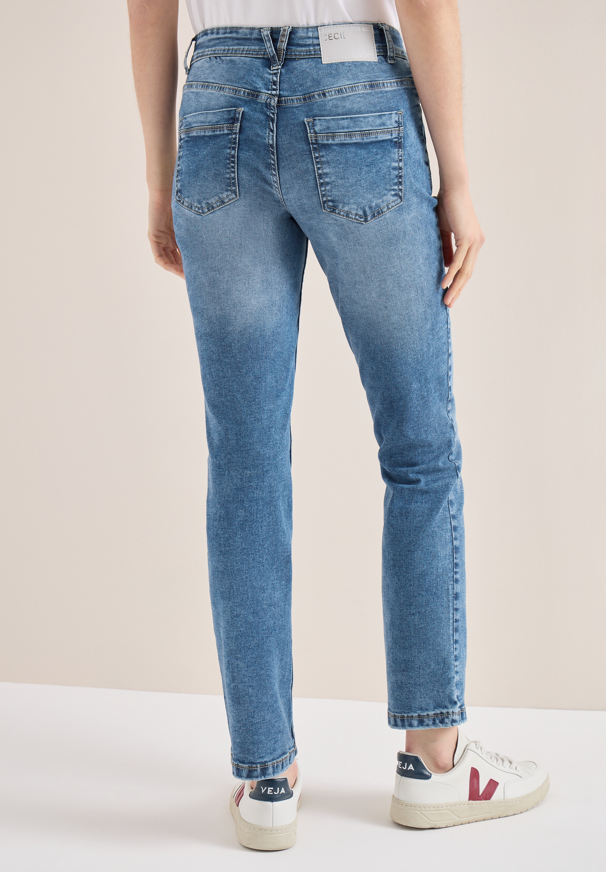 Cecil Comfort-fit-Jeans Middle Waist