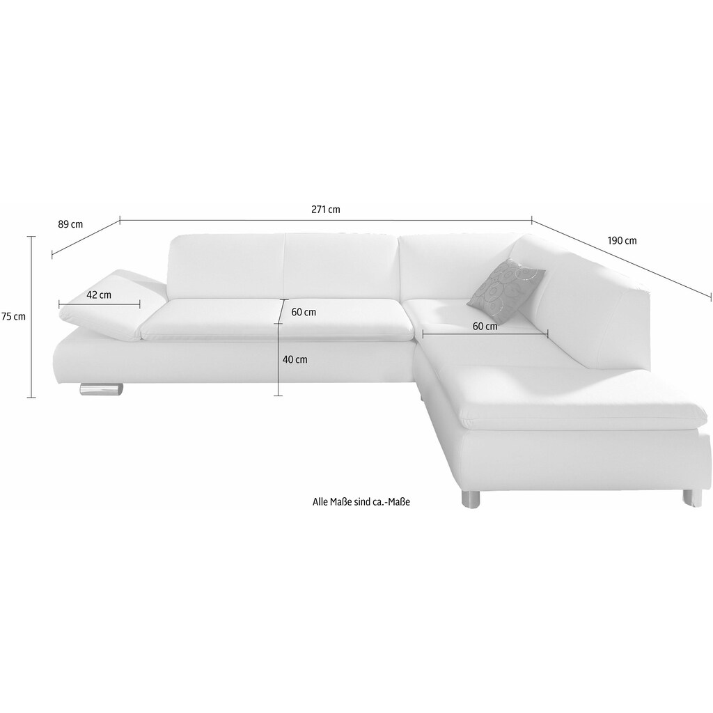 Max Winzer® Ecksofa »Toulouse«