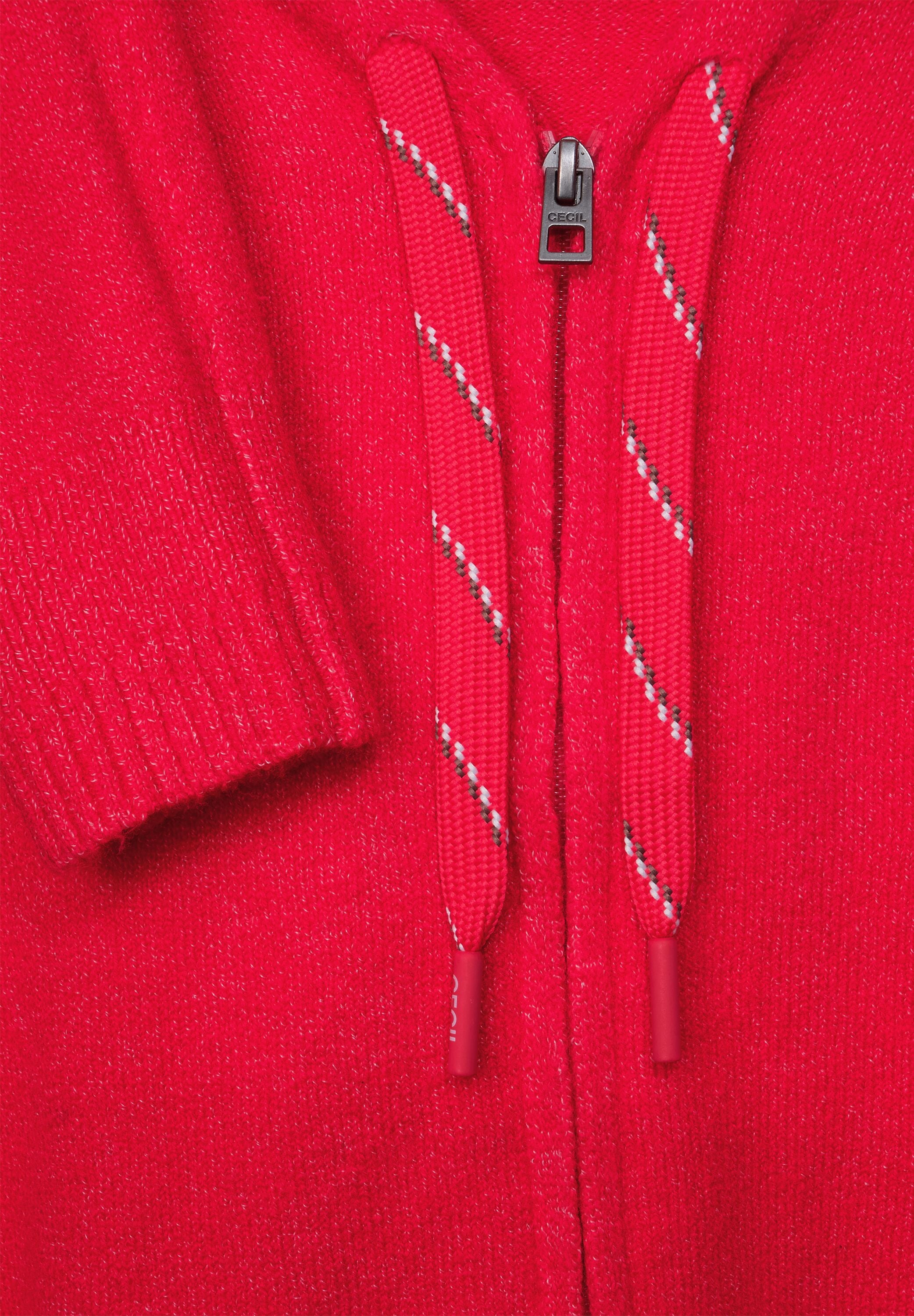 Cecil Cardigan, mit Kapuze mit Tunnelzugband