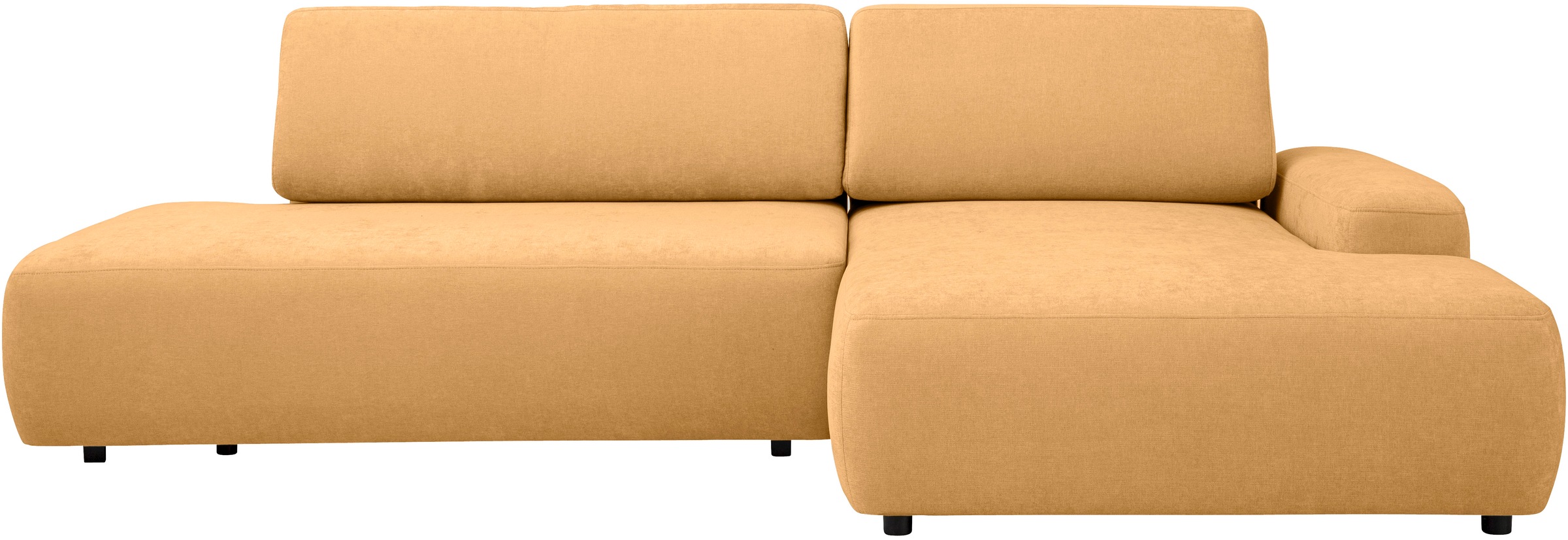 INOSIGN Ecksofa »TORGE, Schlafsofa Cord, Samtvelours u. Strukur fein, Couch in L-Form«, Schlaffunktion und Bettkasten, Liegefläche: 210x125 cm, neues Design