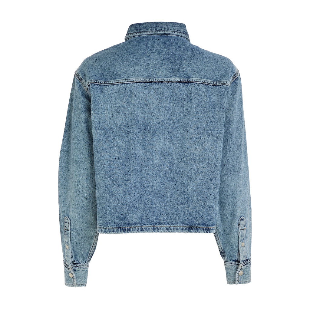 Calvin Klein Jeans Jeansbluse »CROPPED DAD DENIM SHIRT«