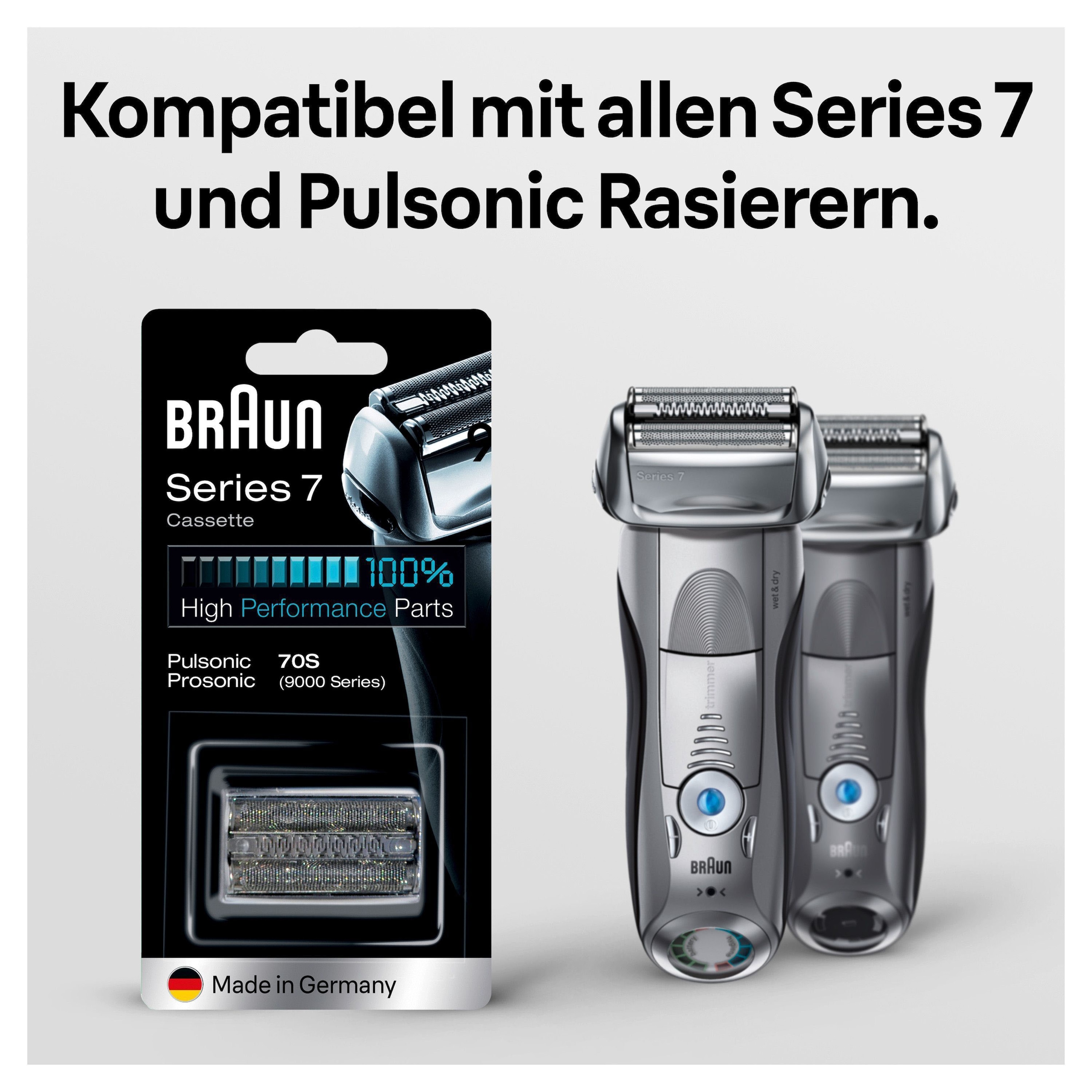 Braun Ersatzscherteil »Series 7 70S« kompatibel mit Series 7 Rasierern