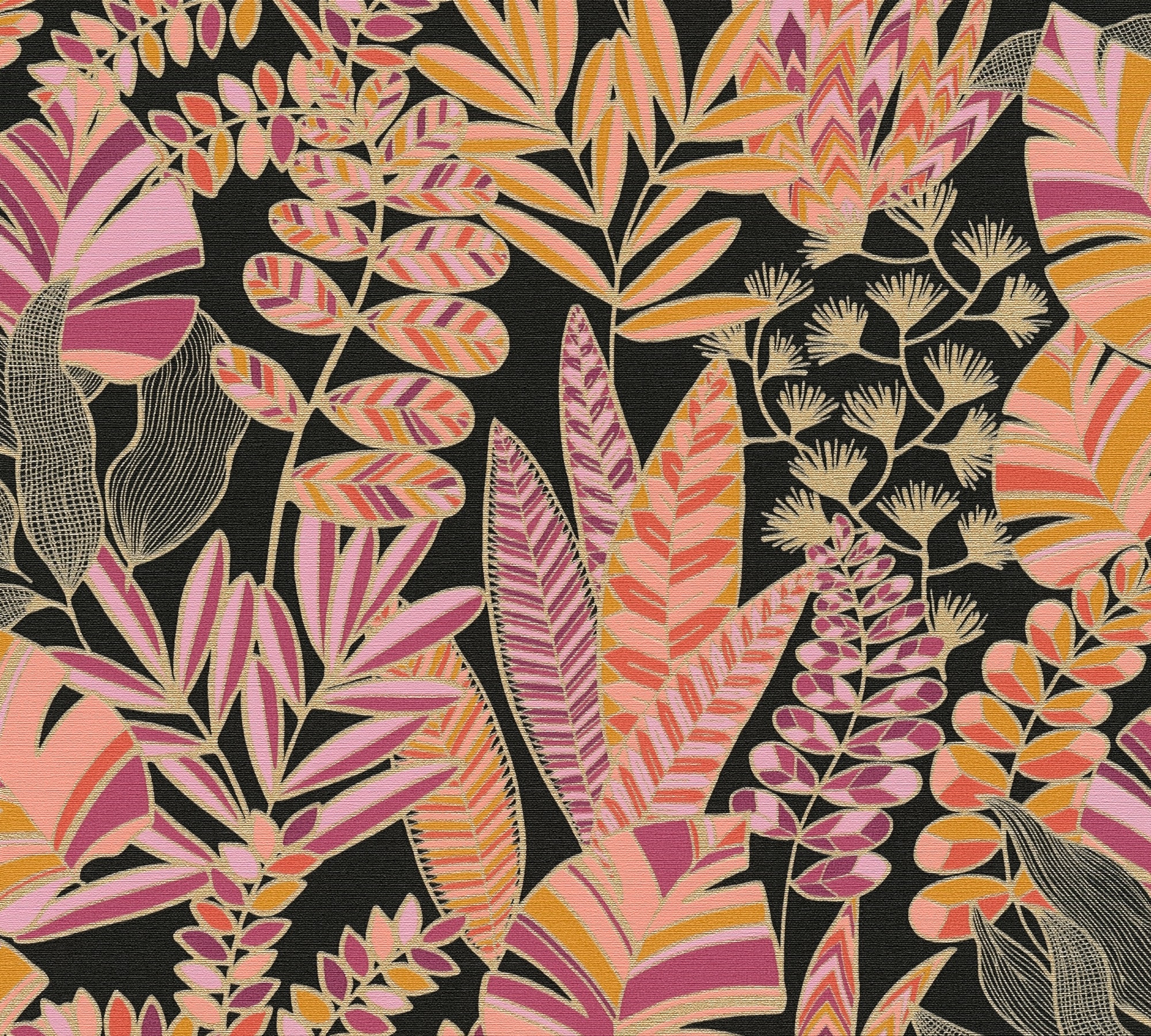 Blättern | BAUR Tapete Floral«, matt, A.S. Pflanzen Retro mit online »Antigua bestellen Création Vliestapete Tapete Bunt