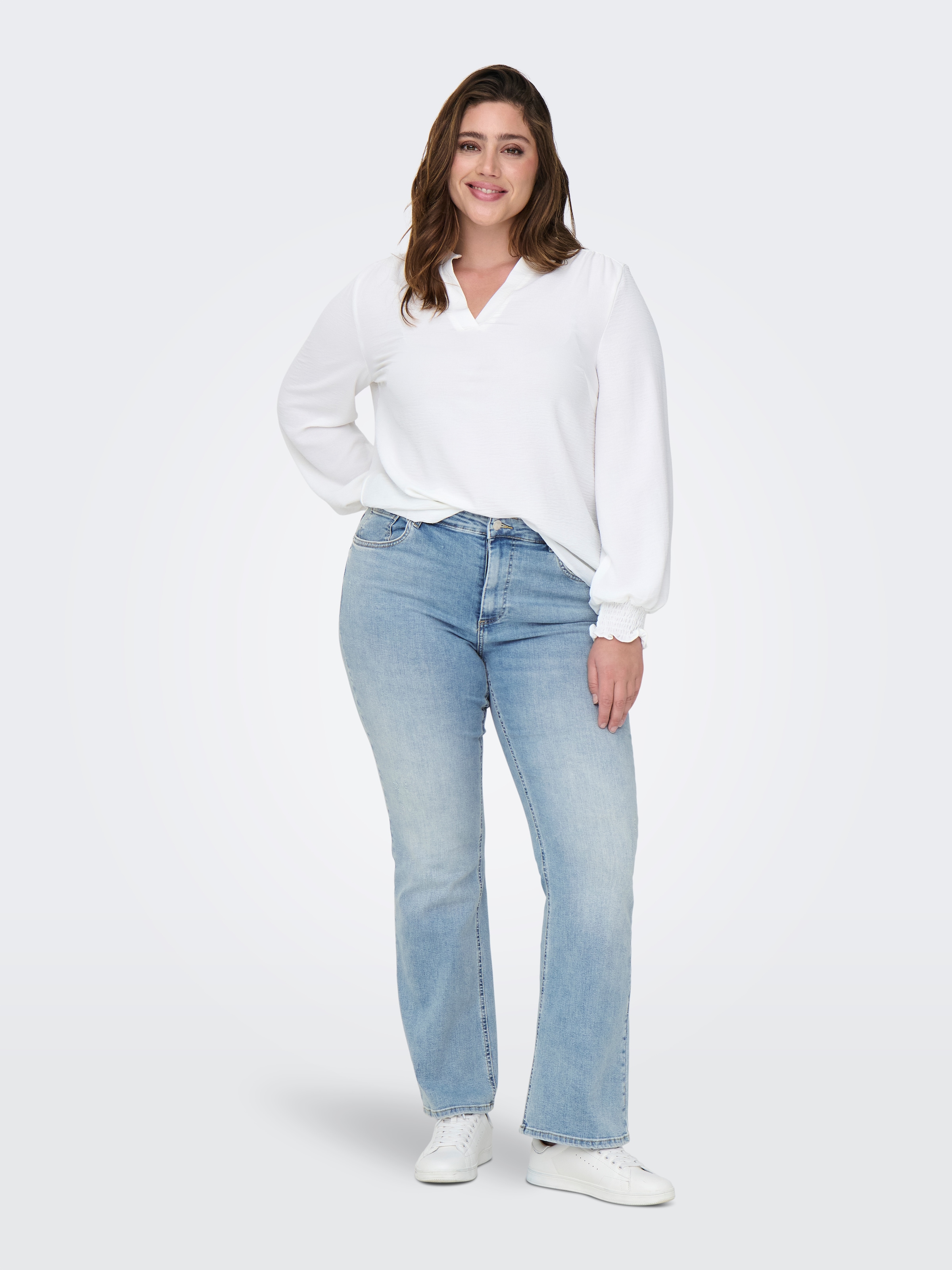 ONLY CARMAKOMA Bootcut-Jeans »CARWILLY LIFE HW FLARED DNM TAI467«