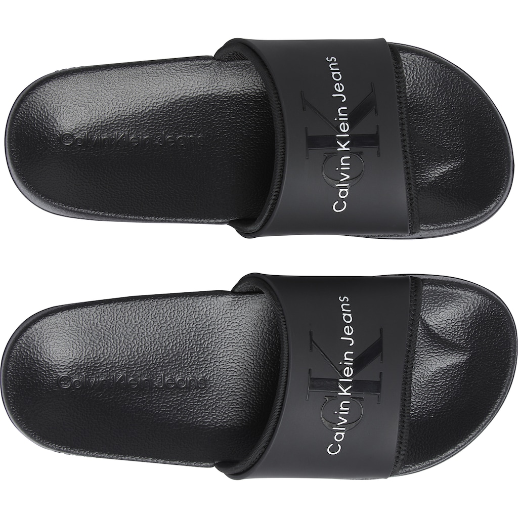 Calvin Klein Jeans Badepantolette »SLIDE MONOGRAM TPU ML WN«