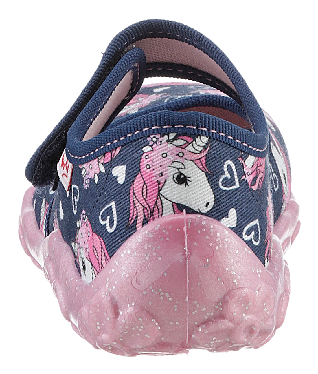 Superfit Hausschuh »BONNY WMS: Mittel«, Kindergartenschuh mit Einhorn-Motiv, Größenschablone zum Download