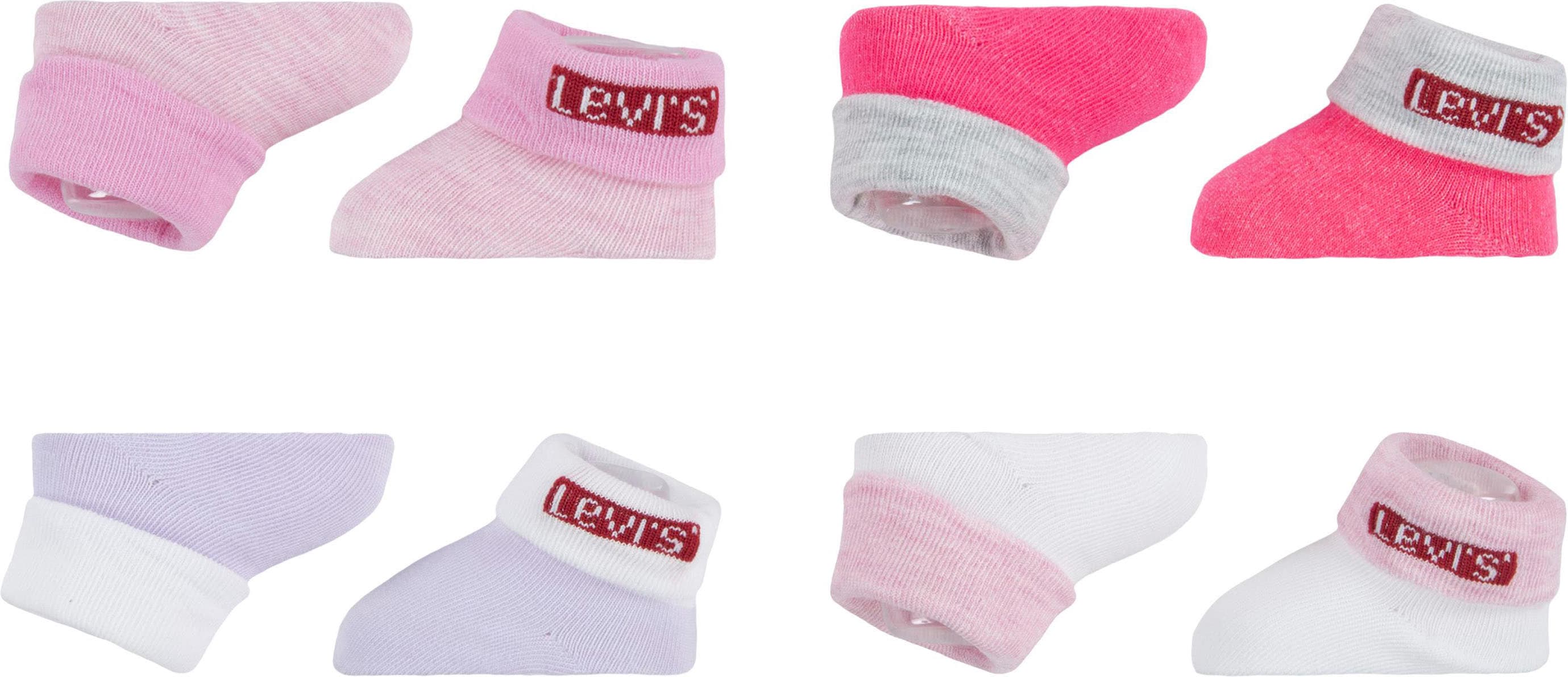 Levis Kids "4PK Red Tab Bootie" 8 Stk. tlg. im 8er-Pack, aus weicher Baumwollmischung, mit Elasthan-Anteil