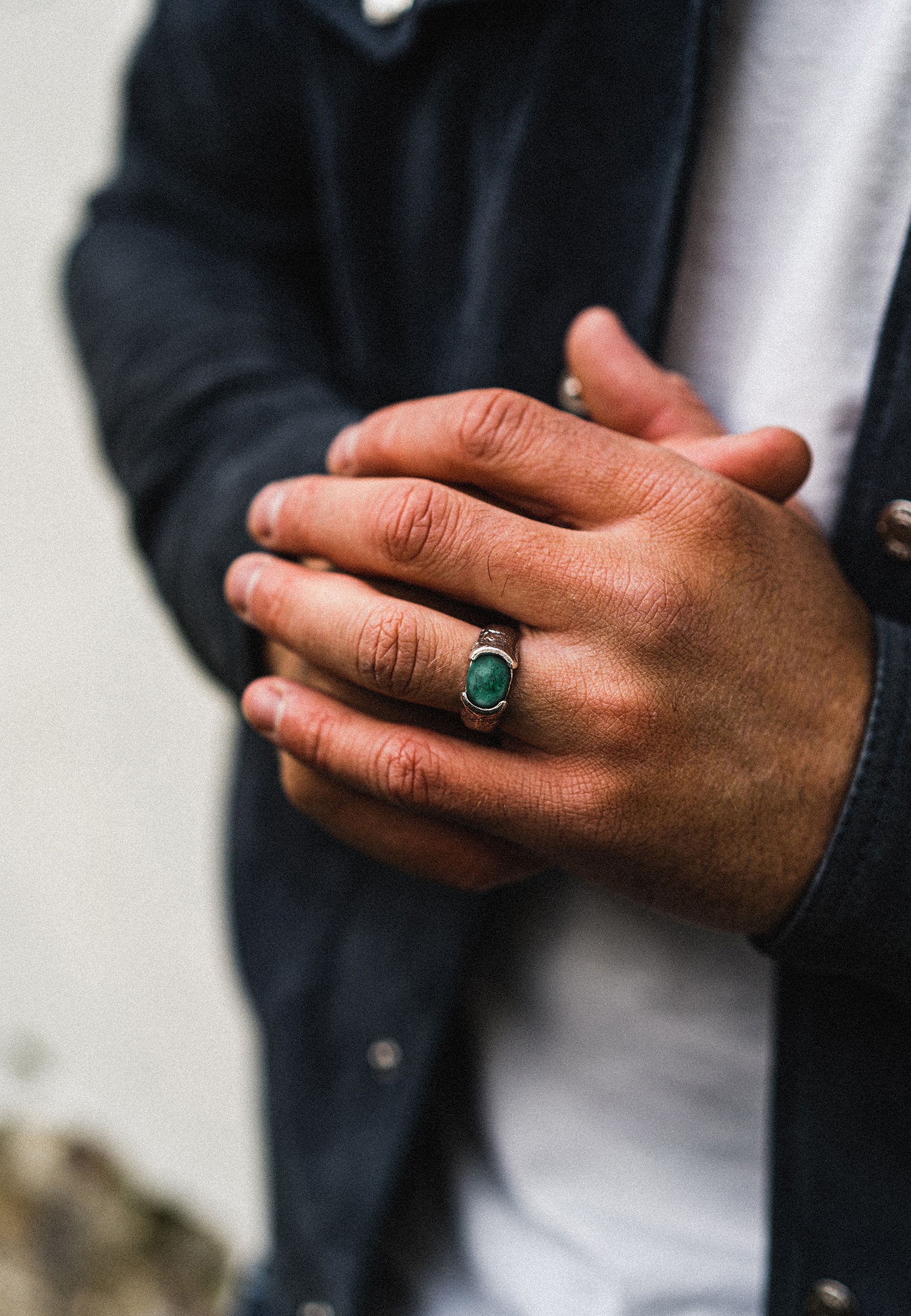 HAZE & GLORY Silberring »Ring Herren Liberty - Afrikanischer Türkis 925 Silber«