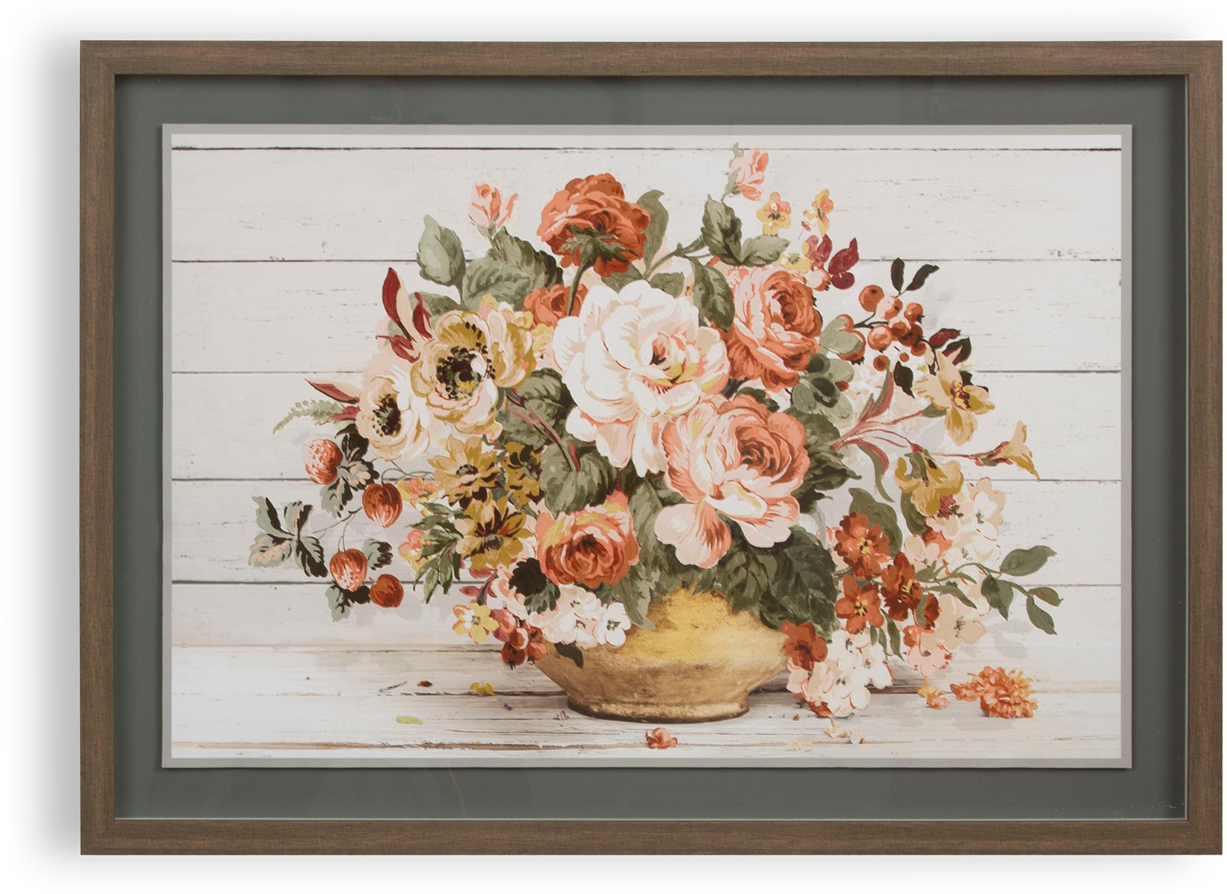LAURA ASHLEY Bild mit Rahmen "Rosemore" Blumen  Romantisch 1 Stk. tlg. Bild günstig online kaufen
