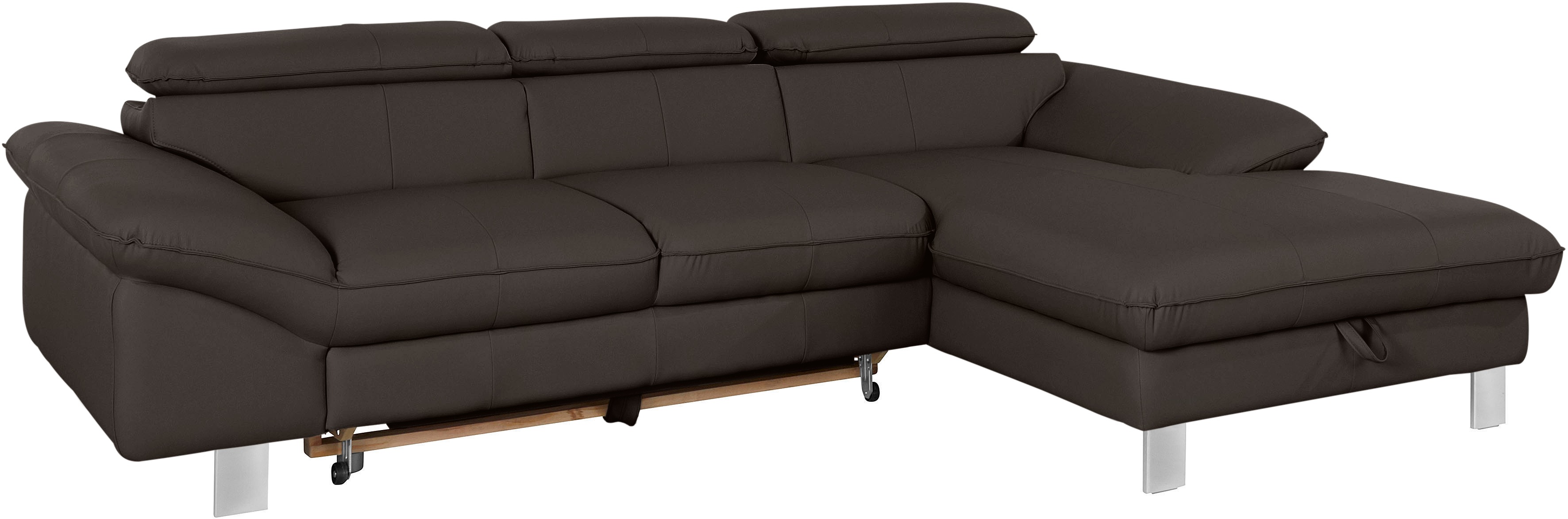 Thumbnail - COTTA Ecksofa Driver, mit Kopfteilverstellung, wahlweise mit Bettfunktion