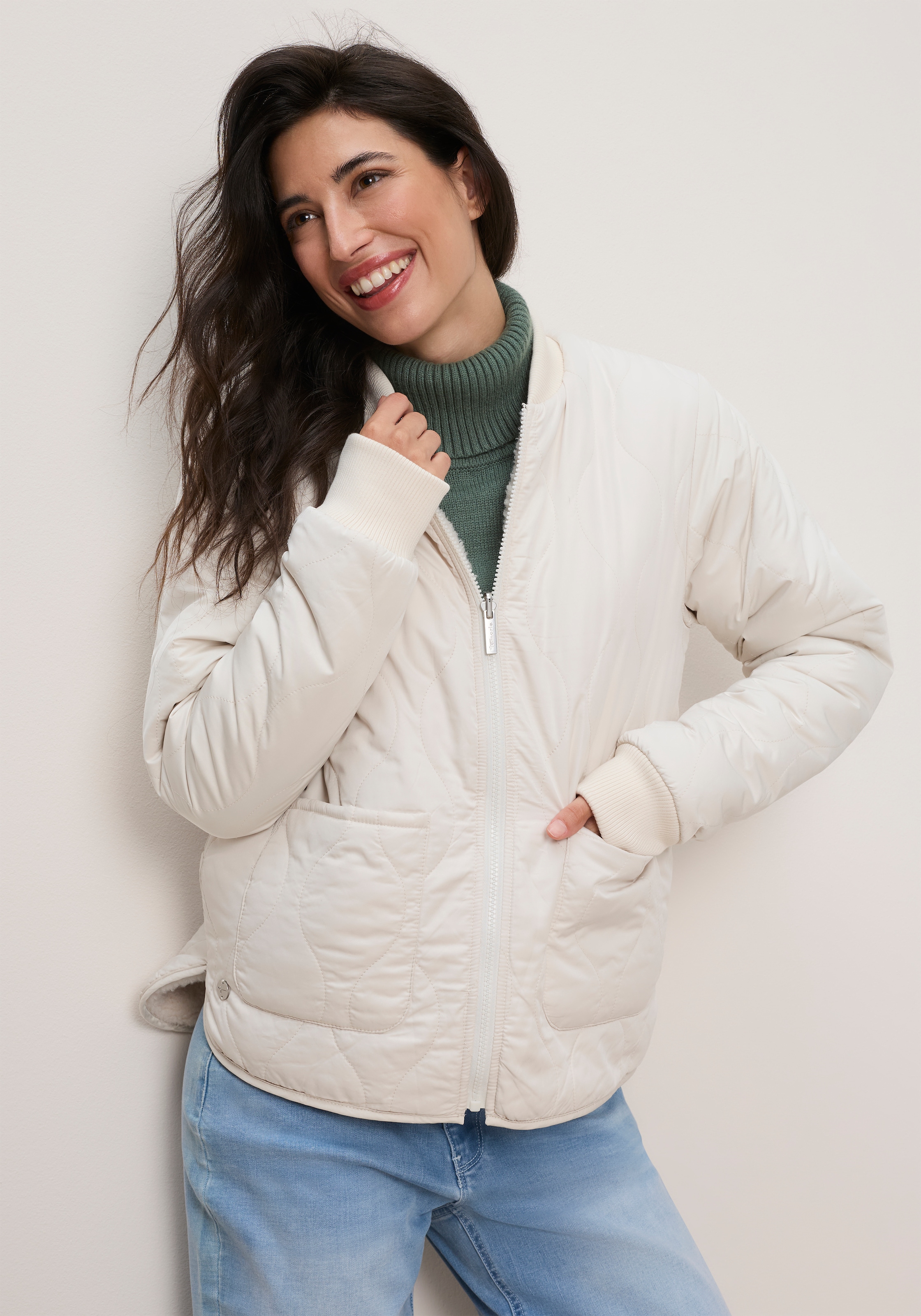 Tamaris Wendejacke 2- in- 1 Jacke mit Teddyfleece und Steppjacke Übergangsjacke