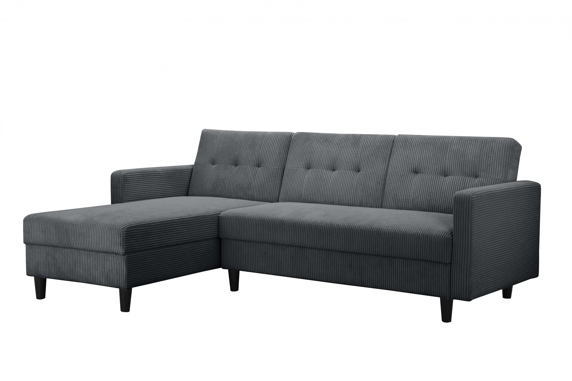 Dorel Home Ecksofa »Hartford II«, mit Bettfunktion und Stauraum, Recamiere beidseitig montierbar