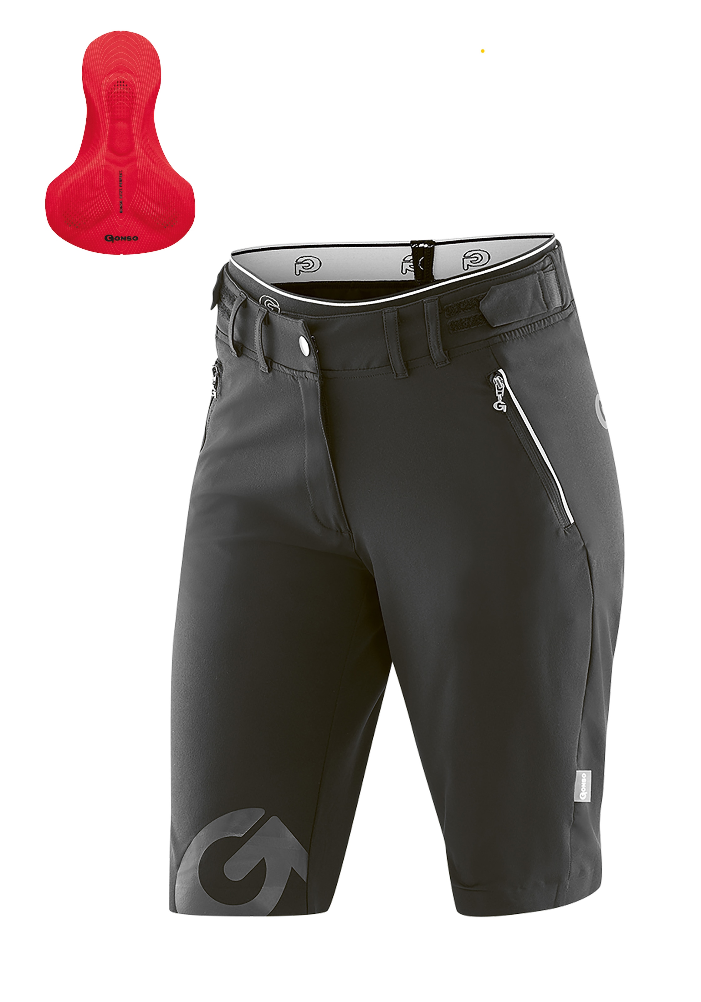 Gonso Fahrradhose "Sitivo Shorts W", Bikeshorts mit innovativem Sitzpolsterkonzept