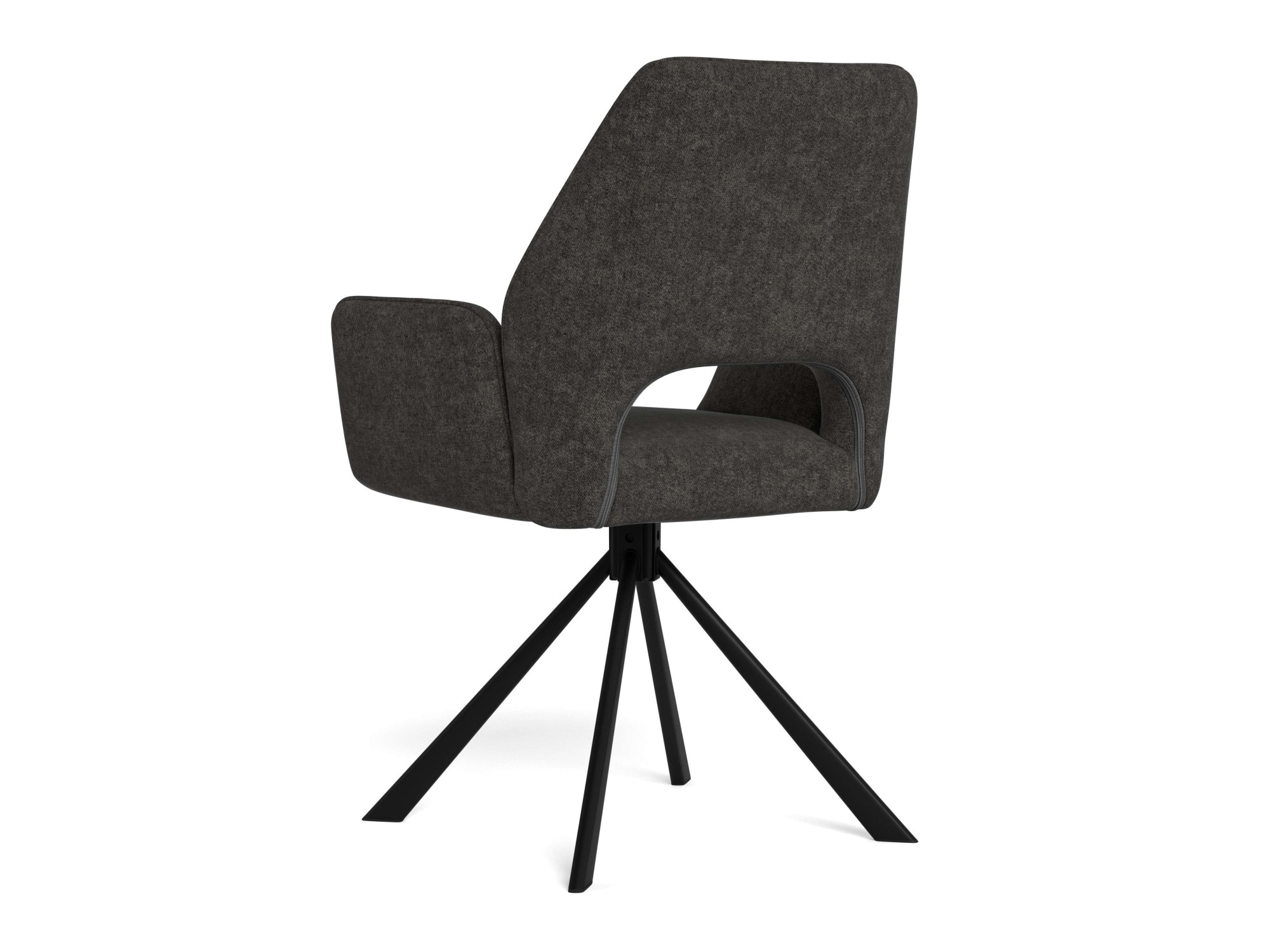 ACTONA GROUP Esszimmerstuhl »Graham 2er Set mit Armlehnen - drehbar & gepolstert, mehreren Farben« (Set) 2 Stk.Stoff, dekorativer Cut-Out, Drehfunktion, 4-Stern-Gestell, FSC™