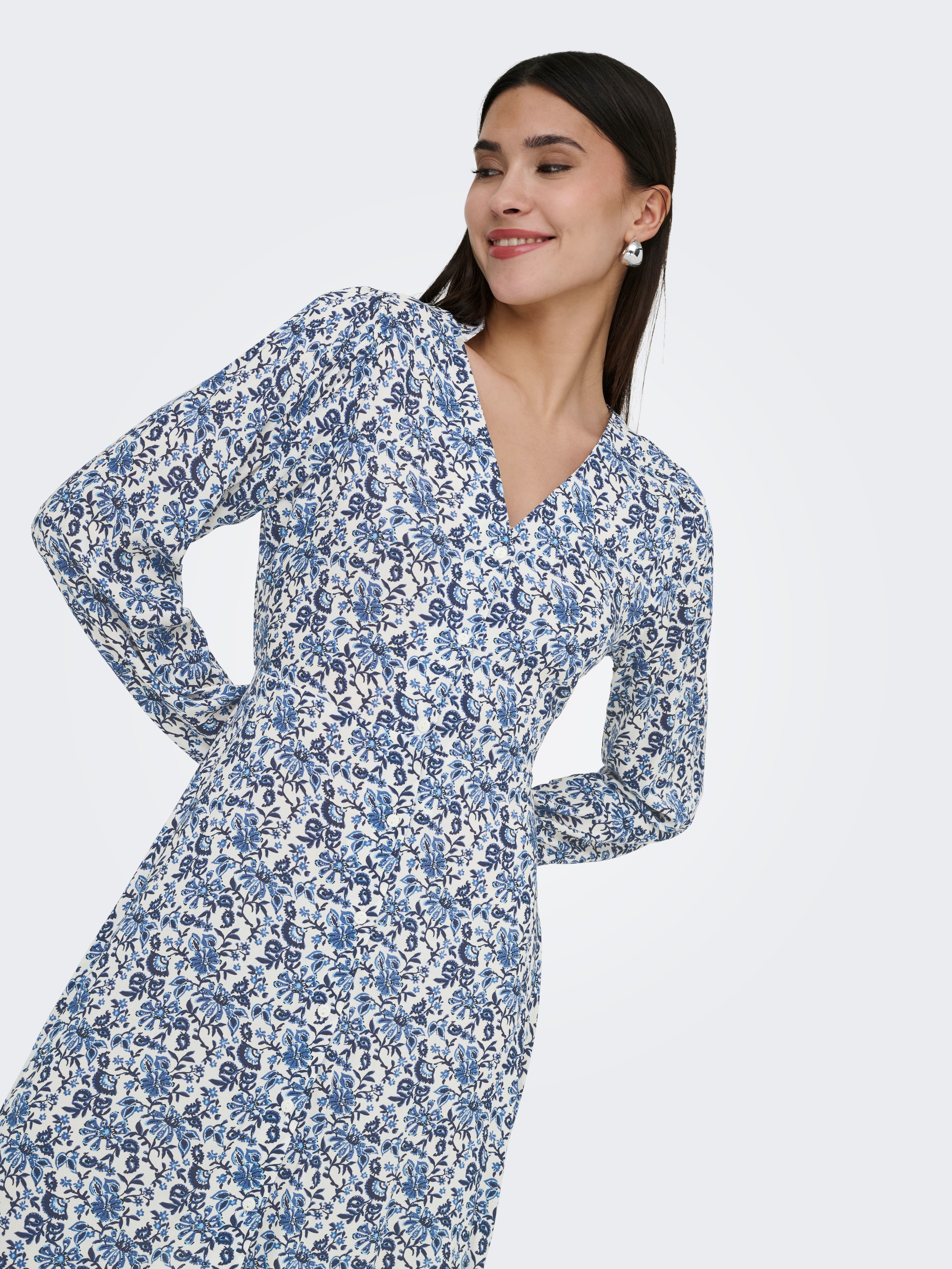 ONLY Druckkleid »ONLEVIDA L/S SHORT DRESS WVN NOOS«
