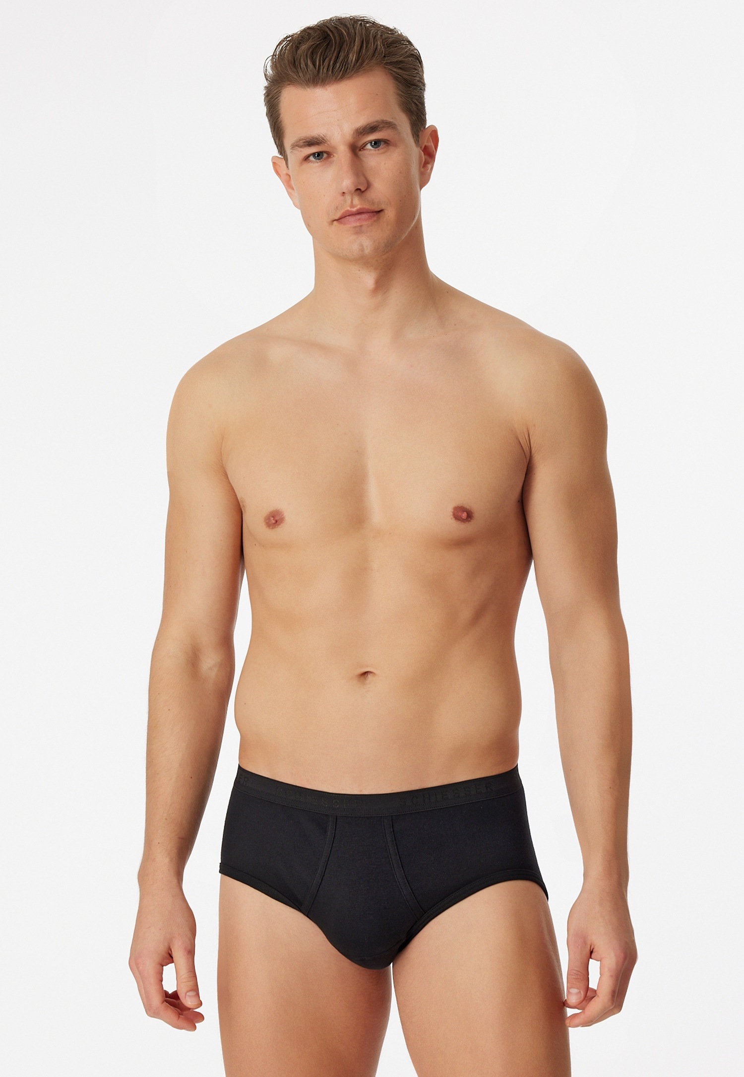 Schiesser Slip »"Original Classics"«, (2er Pack), mit Eingriff