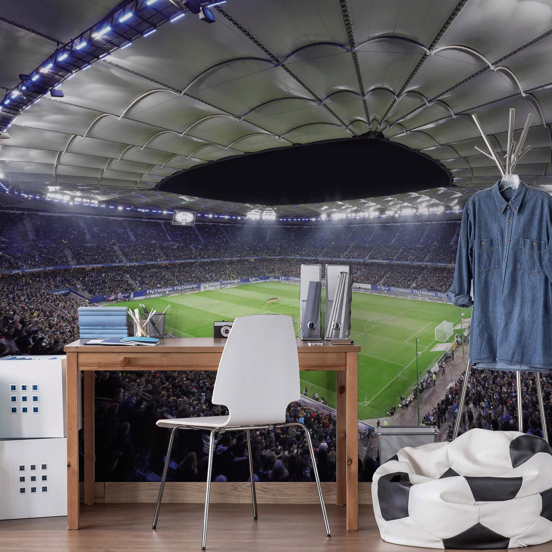 Vliestapete »Hamburger bestellen bei Nacht« | Stadion online im BAUR SV Wall-Art