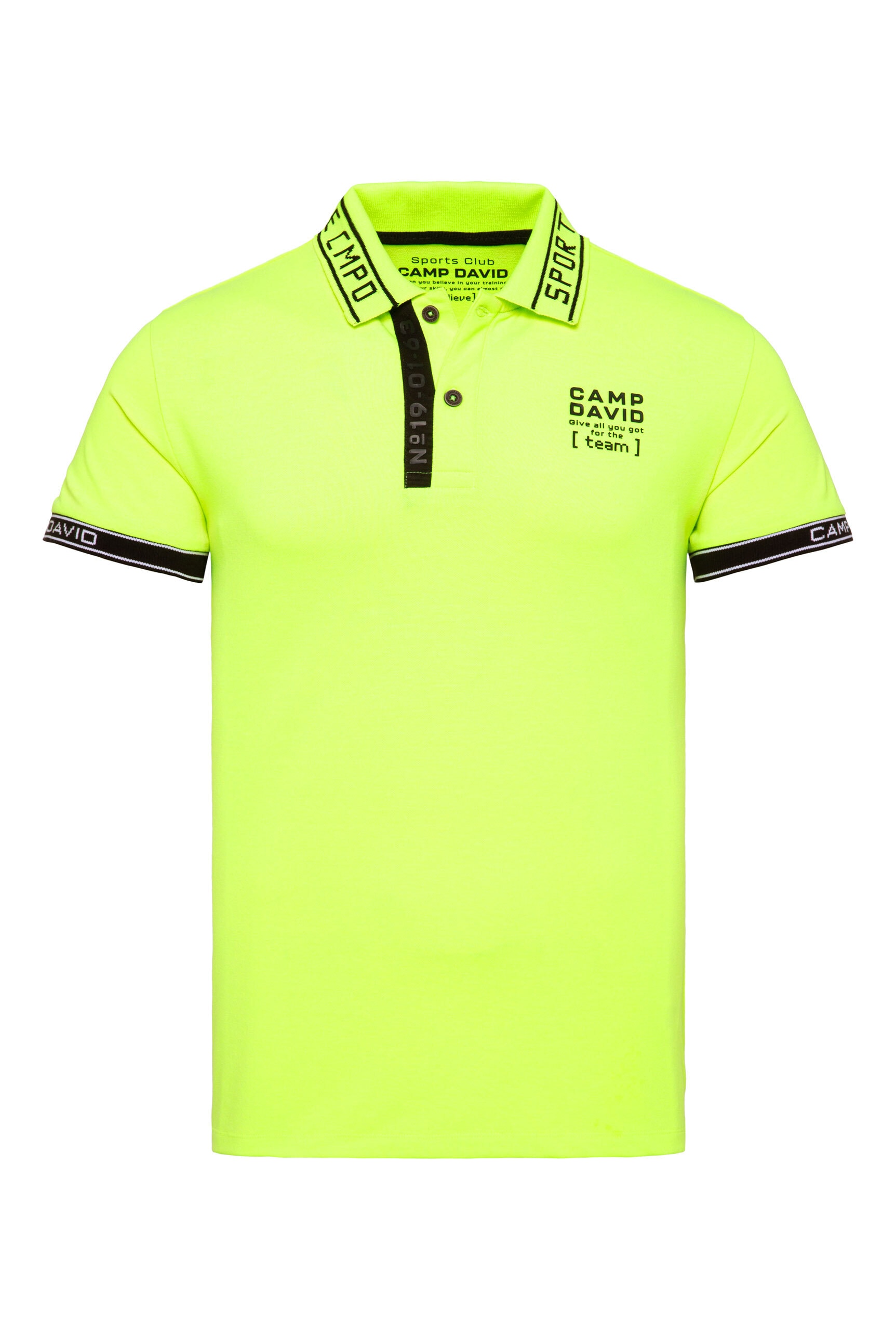 CAMP DAVID Poloshirt, mit Seitenschlitze
