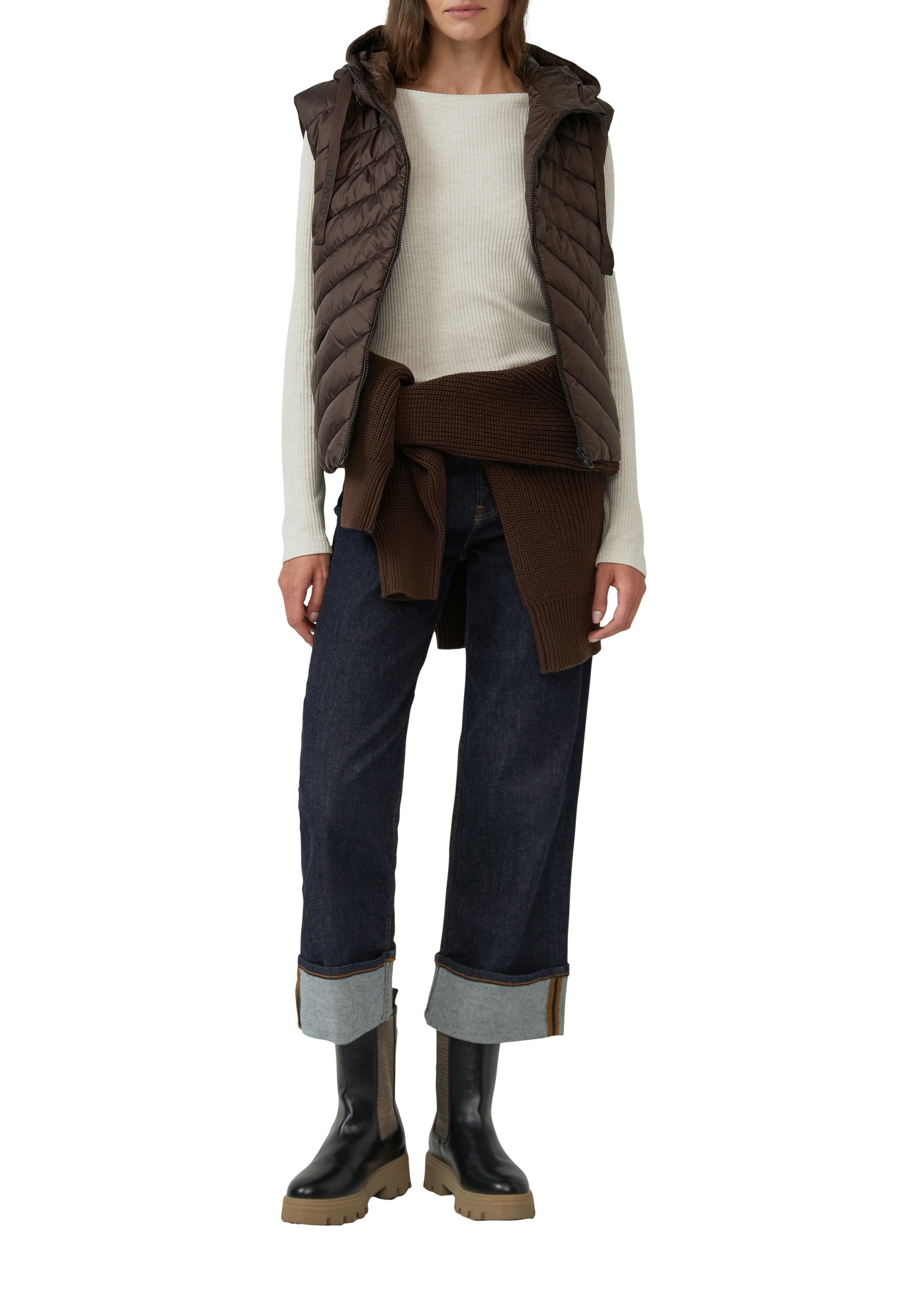 s.Oliver Langarmshirt mit U-Boot-Ausschnitt günstig online kaufen