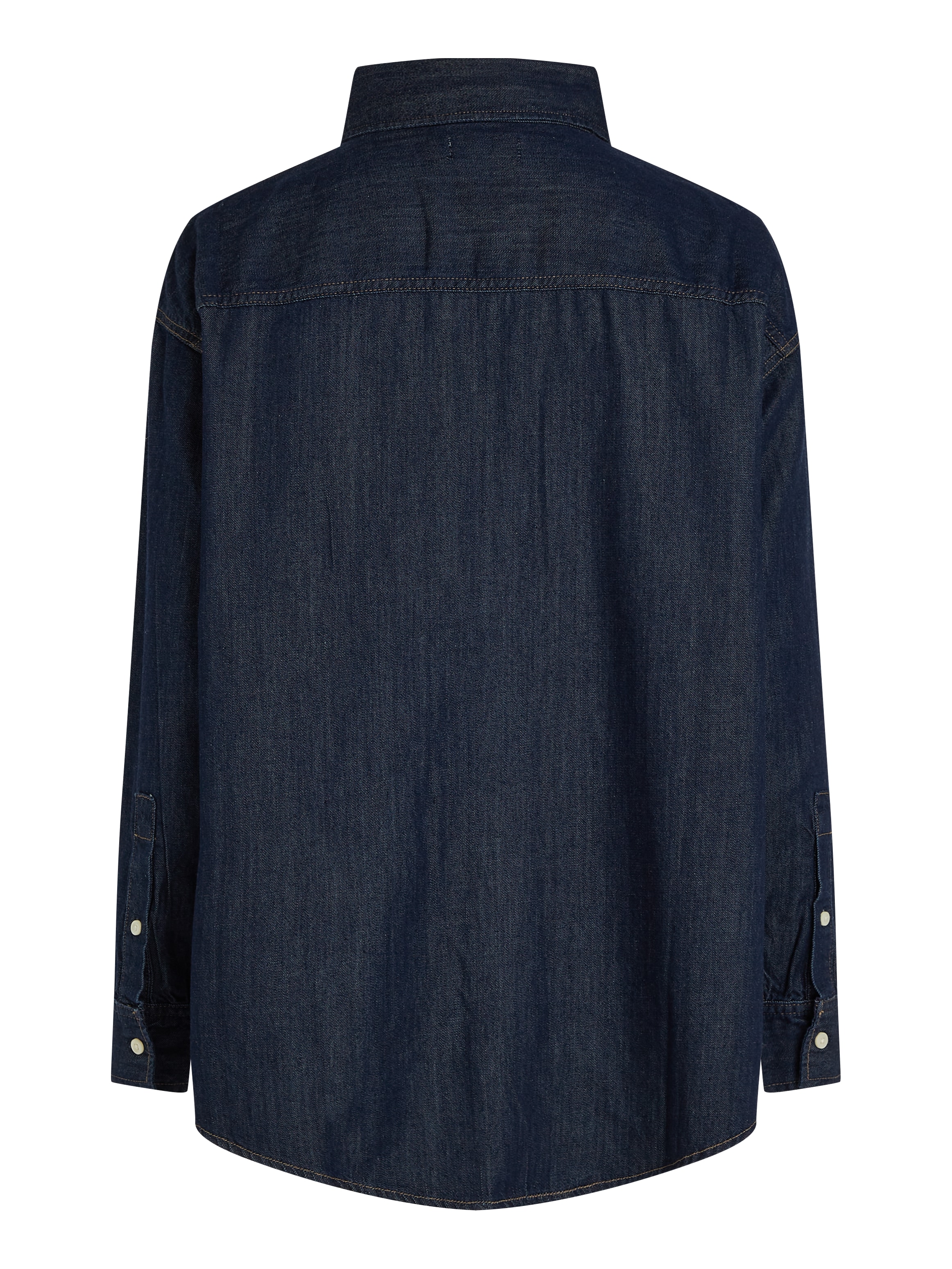 Calvin Klein Jeans Jeansbluse »OVERSIZED LS DENIM SHIRT«, mit Logostickerei