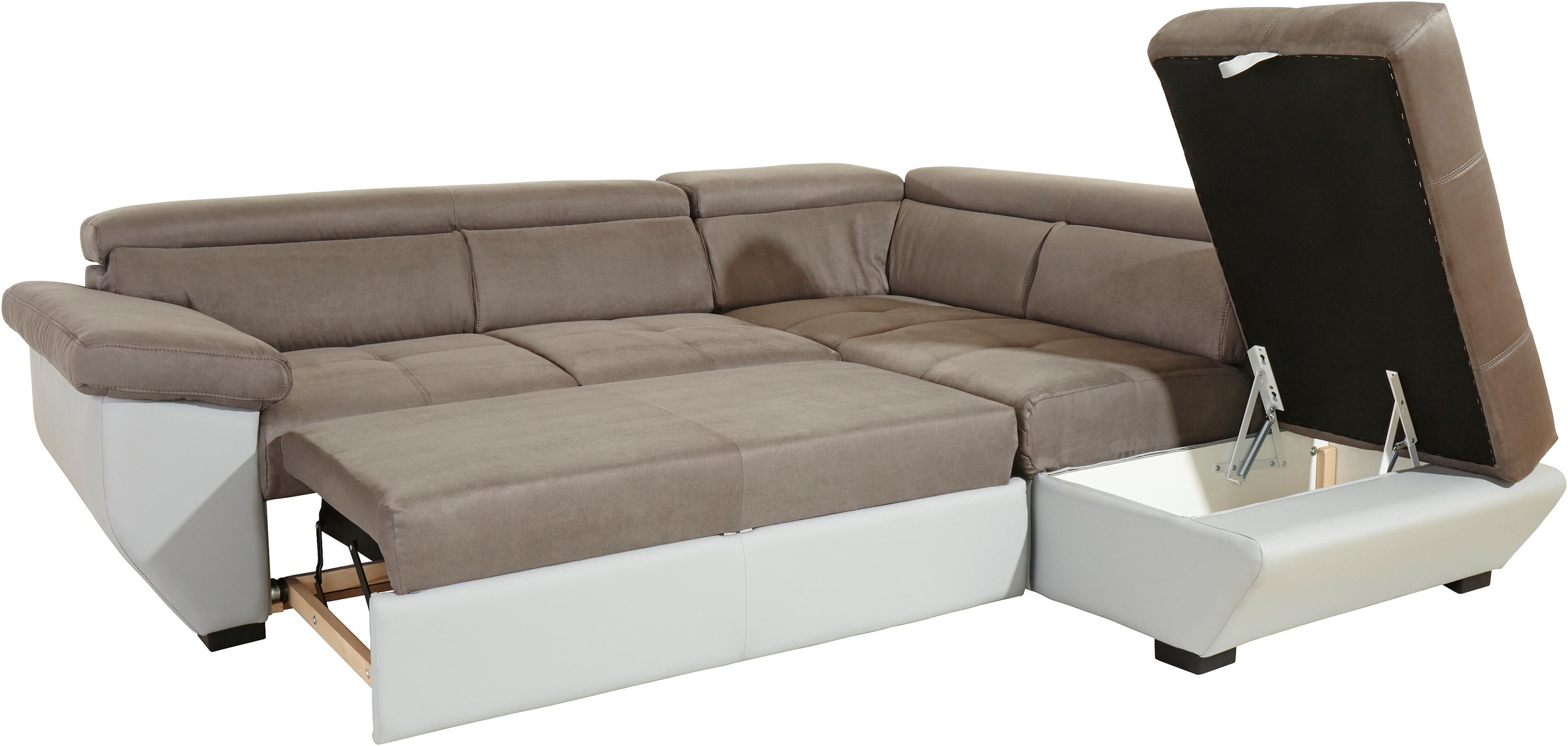 COTTA Ecksofa »Speedway L-Form«, mit Kopfteilverstellung, wahlweise mit Bettfunktion & Bettkasten
