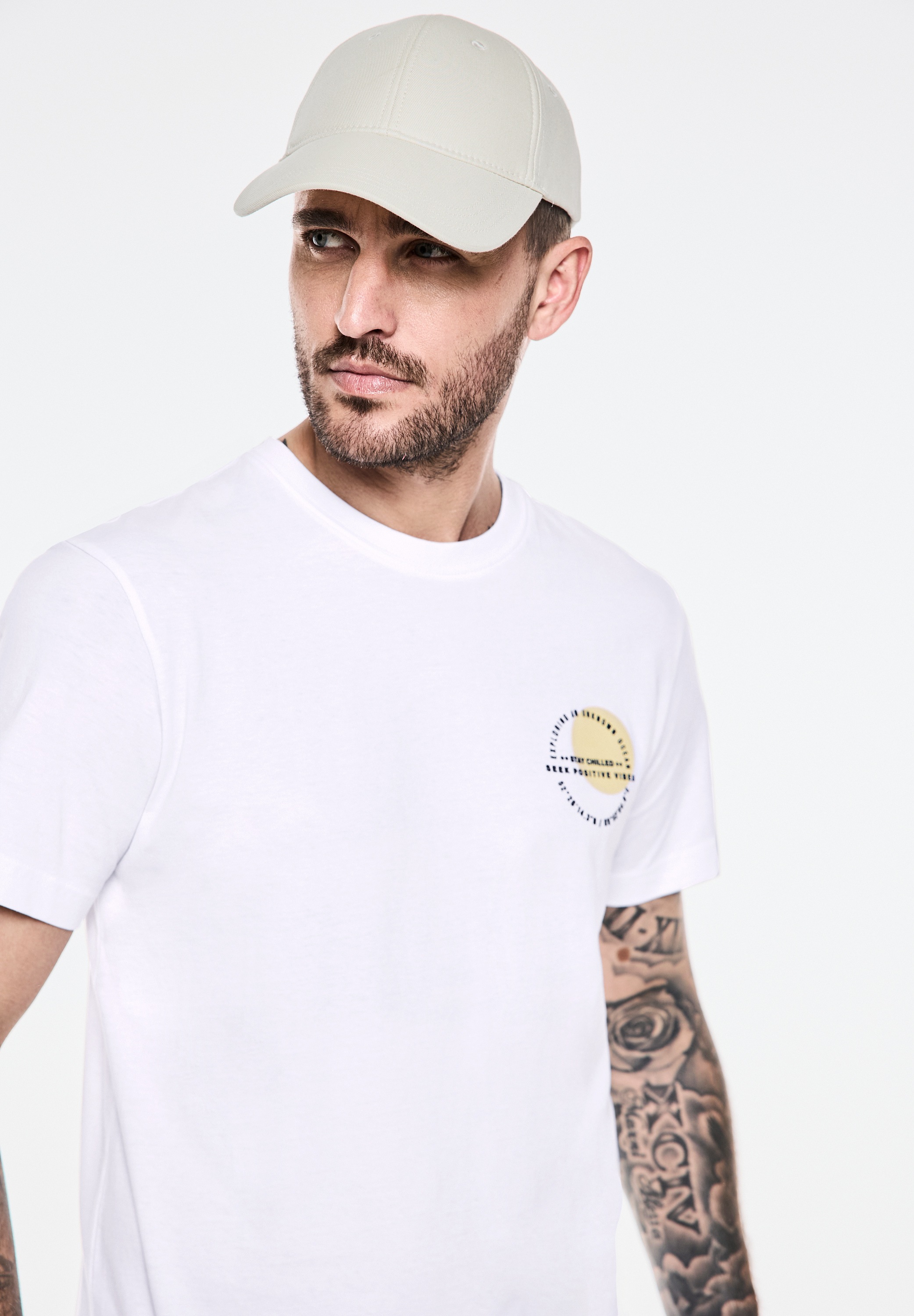 STREET ONE MEN T-Shirt aus reiner Baumwolle