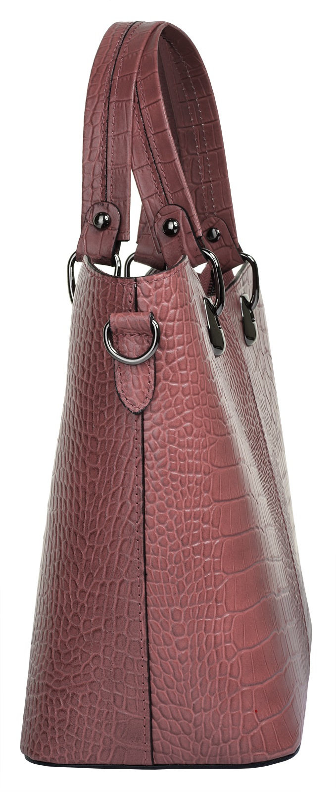 Cluty Henkeltasche, echt Leder, Made in Italy