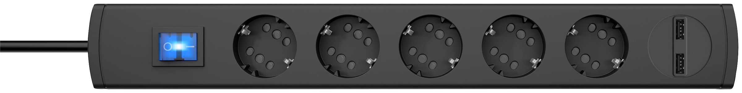 Kopp Steckdosenleiste »DUOv.5f.m.Sch.anth1,4USB«, 6-fach, (Ein- /... kaufen