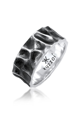 Silberring »Herren Bandring Geschmiedet Used Look 925 Silber«