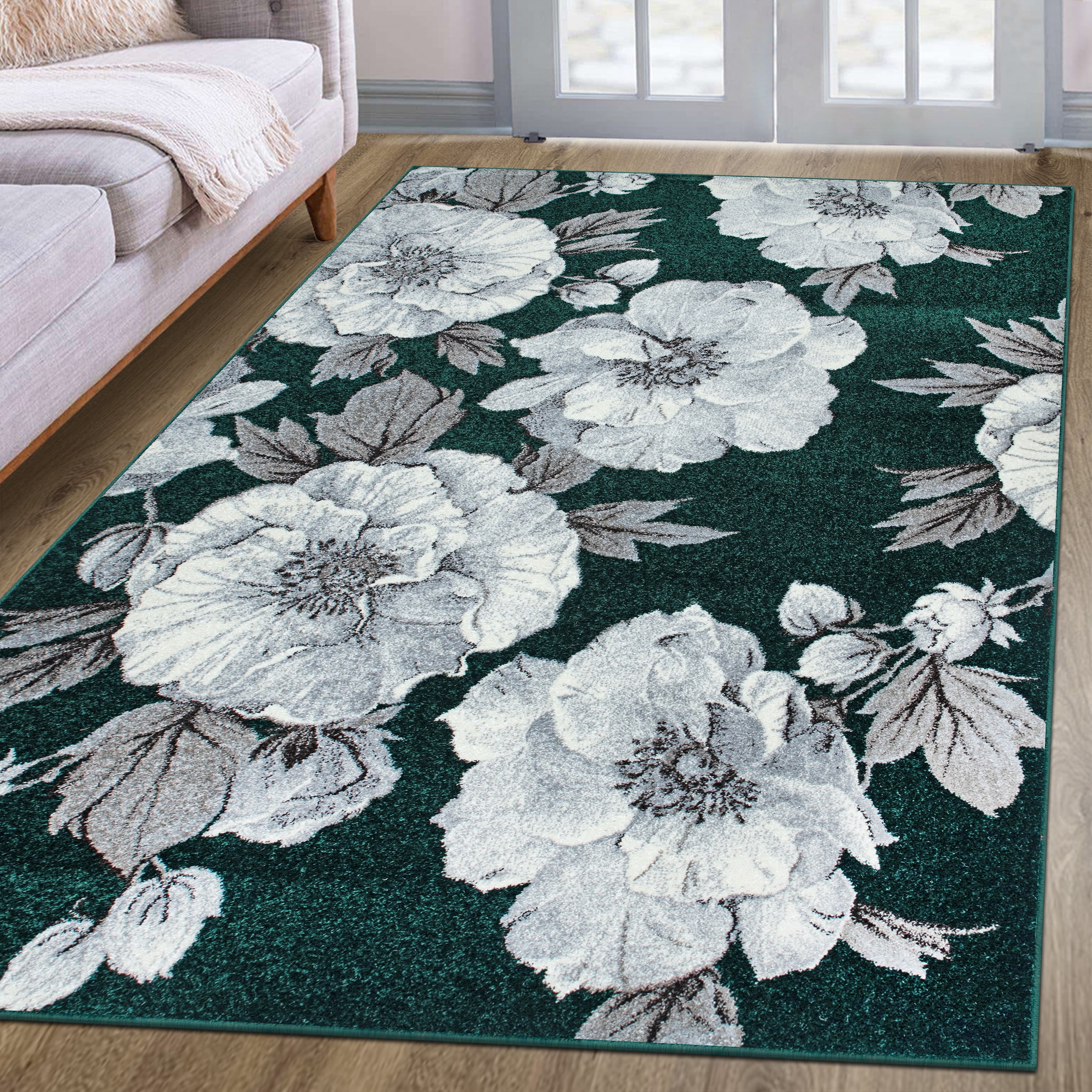 OTTO home Teppich »Florent, Blumen Design, Vintage« rechteckig 9 mm Höhe Floral, detailreiche Blüten, Botanical, elegant, Wohnzimmer