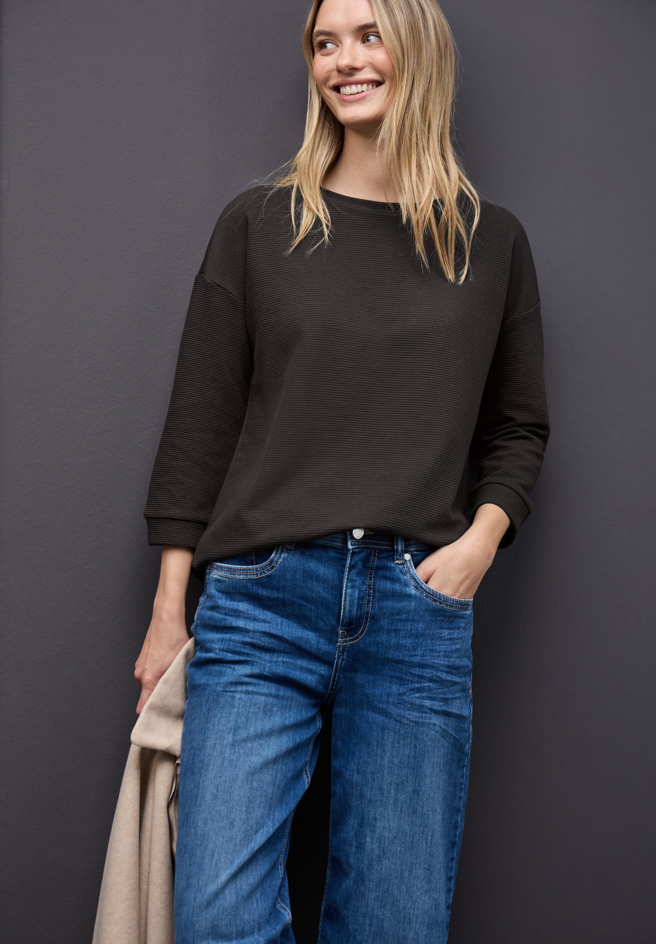 STREET ONE 3/4-Arm-Shirt mit 3/4 Ärmeln günstig online kaufen