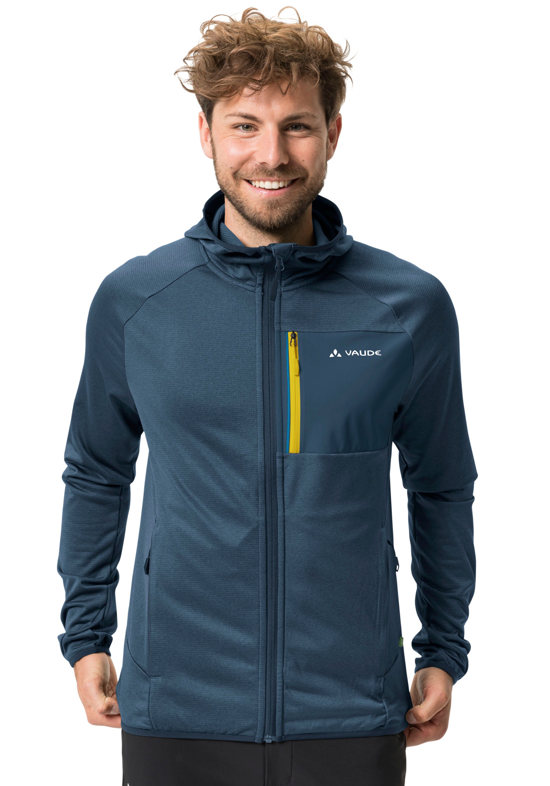 VAUDE Fleecejacke »MEN'S TEKOA FLEECE JACKET II« (1 St.) mit Kapuze schnell Trocknend & Atmungsaktiv
