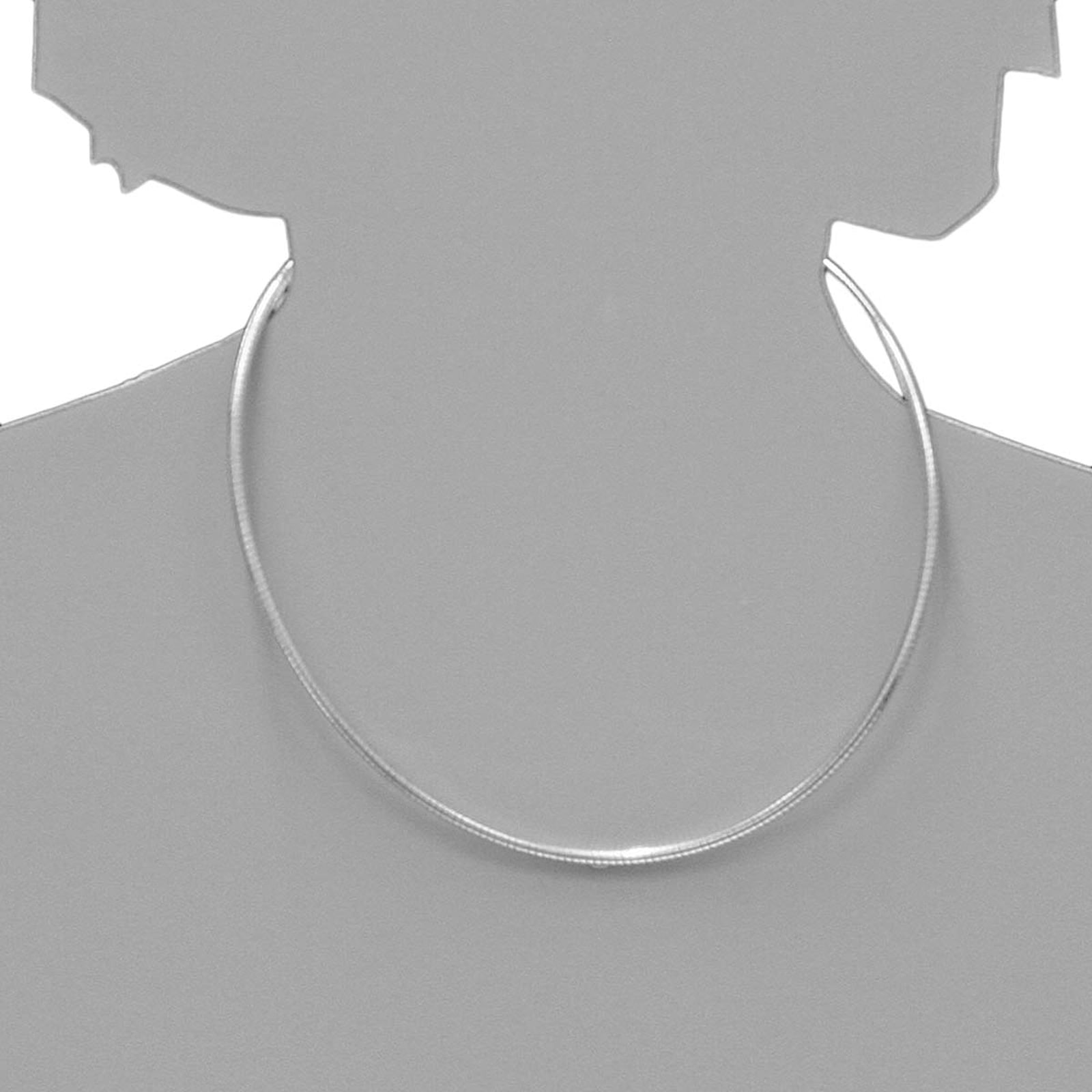 OSTSEE-SCHMUCK Halsreif »- Omega 3,0 mm - Silber 925/000 -,«