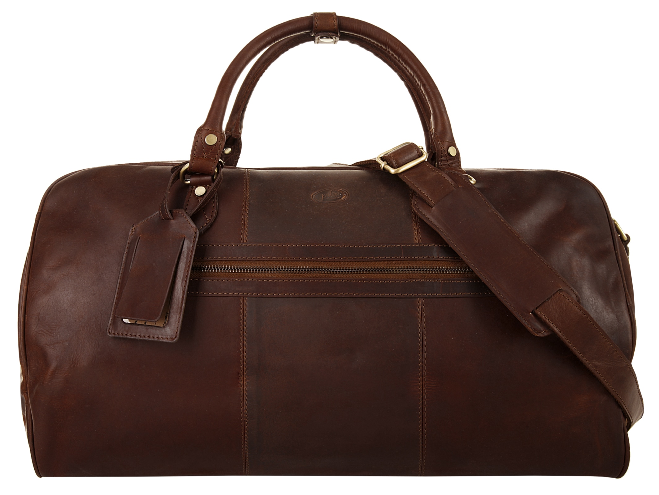 PIKÉ Reisetasche "PIKÉ Herren, Damen Reisetasche echt Leder", braun, Leder, Taschen, echt Leder