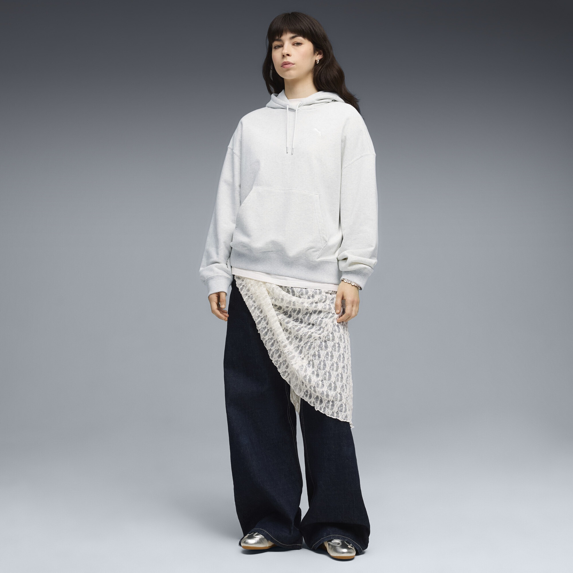 PUMA Hoodie »Wardrobe Essentials Oversized Hoodie Damen«
