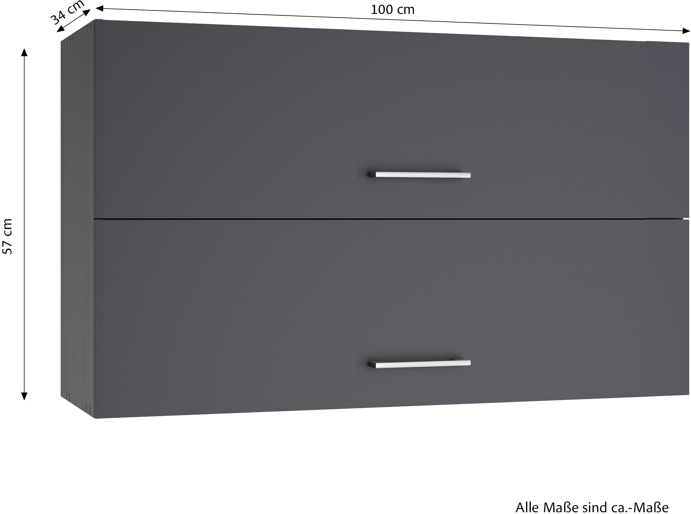 KOCHSTATION Klapphängeschrank »KS-Milan«, HELD Möbel, Klapphängeschrank 100 cm, matte oder hochglänzende Fronten