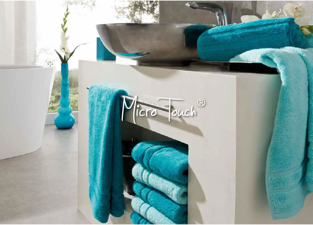 Thumbnail - Egeria Handtücher "Micro Touch" Streifenbordüre, extrem saugfähig & flauschig, 100% Baumwolle
