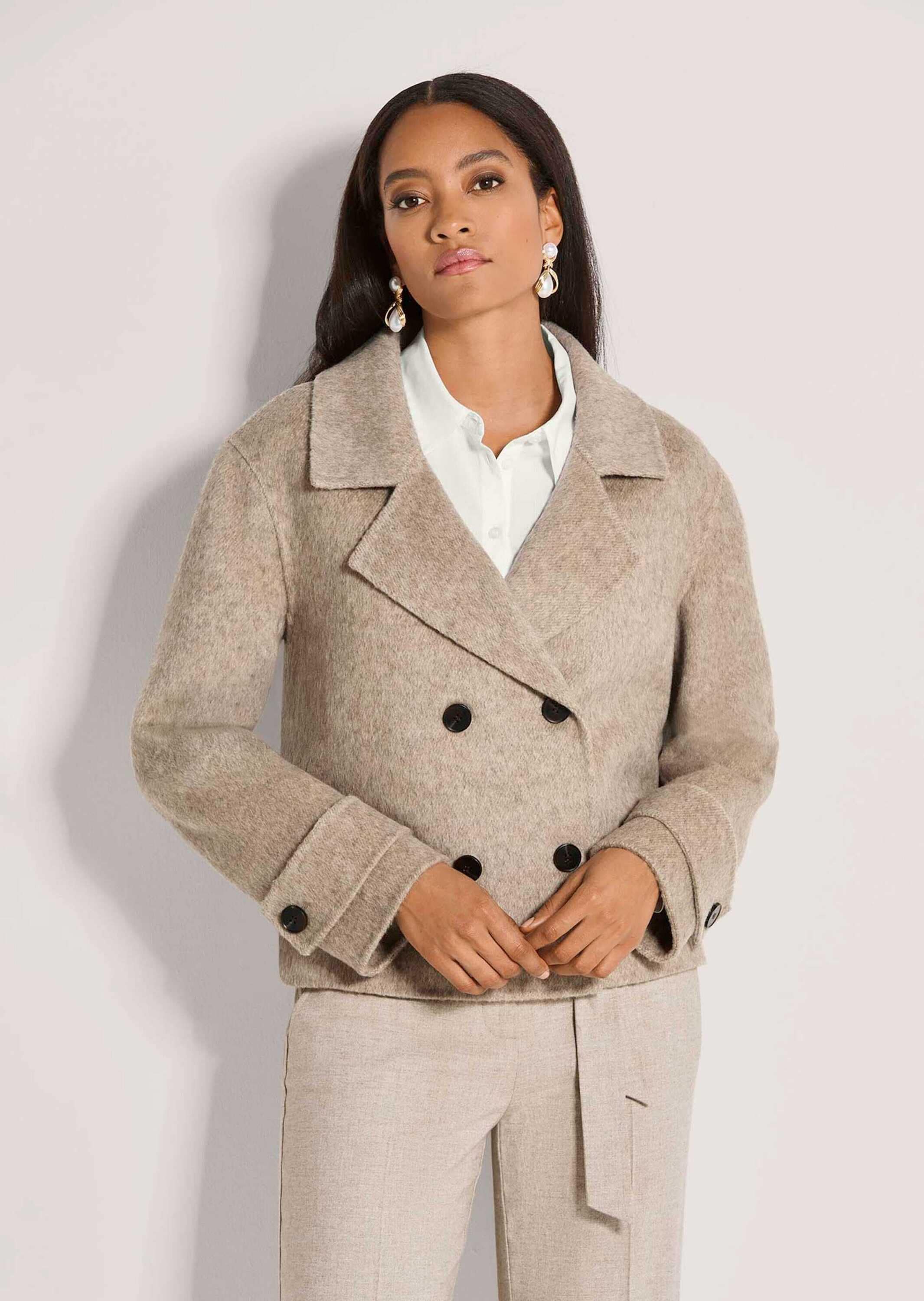 MADELEINE Kurzjacke »Jacke Caban-Jacke mit breitem Reverskragen«