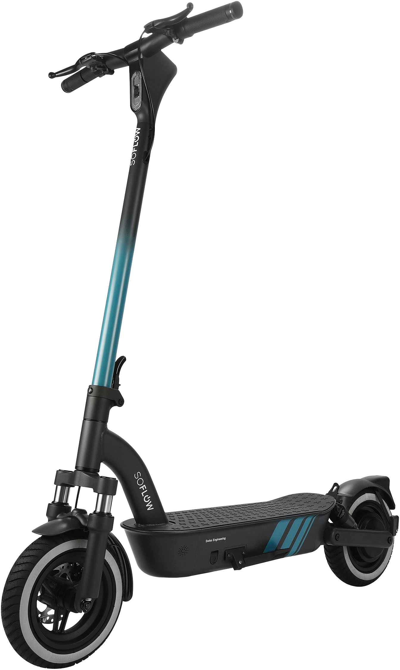 SOFLOW E-Scooter "SO4 PRO GT", B:56,8cm L:117cmanthrazit, Roller, mit Straßenzulassung, ABE, Apple Find My, 100 km Reichweite, 10 Zoll