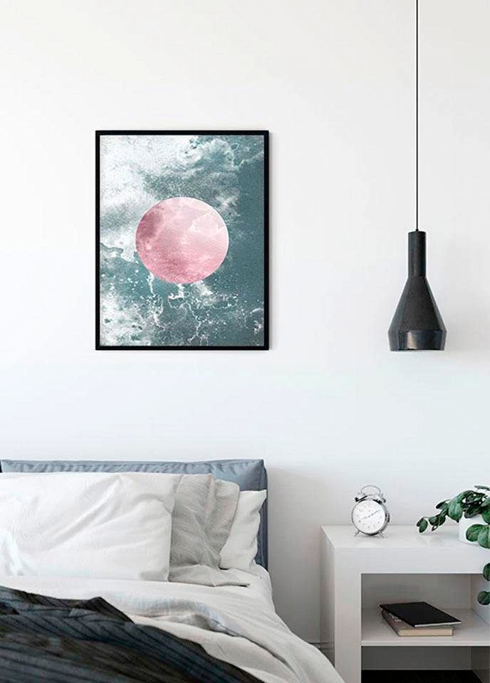 Komar Bild »Solum Aqua« Abstrakt 1 Stk. tlg. Wandbild zur Dekoration - ohne Rahmen