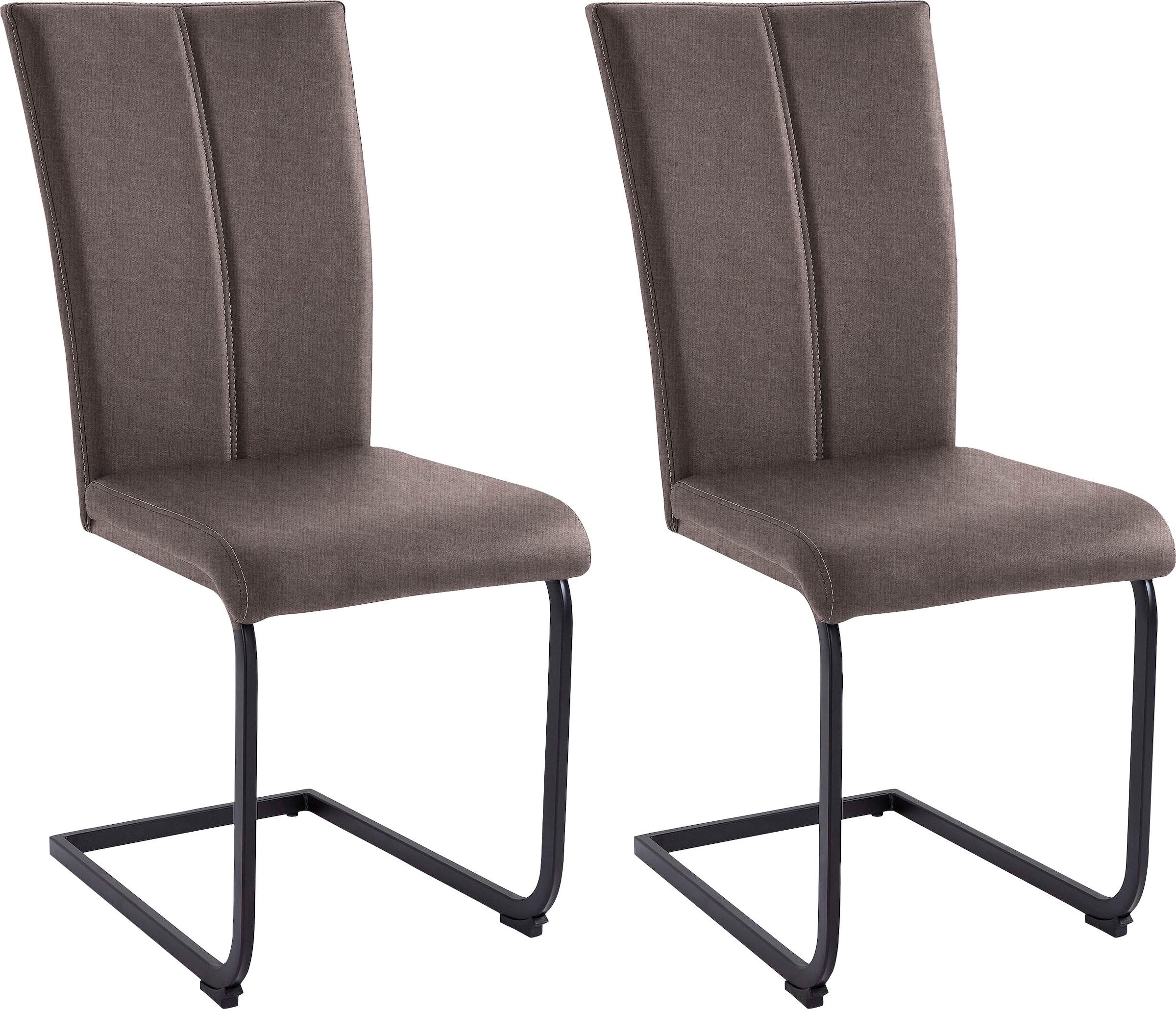 Home affaire Freischwinger "Nils" (Set) 2 Stk. Feinstruktur  Strukturstoff günstig online kaufen