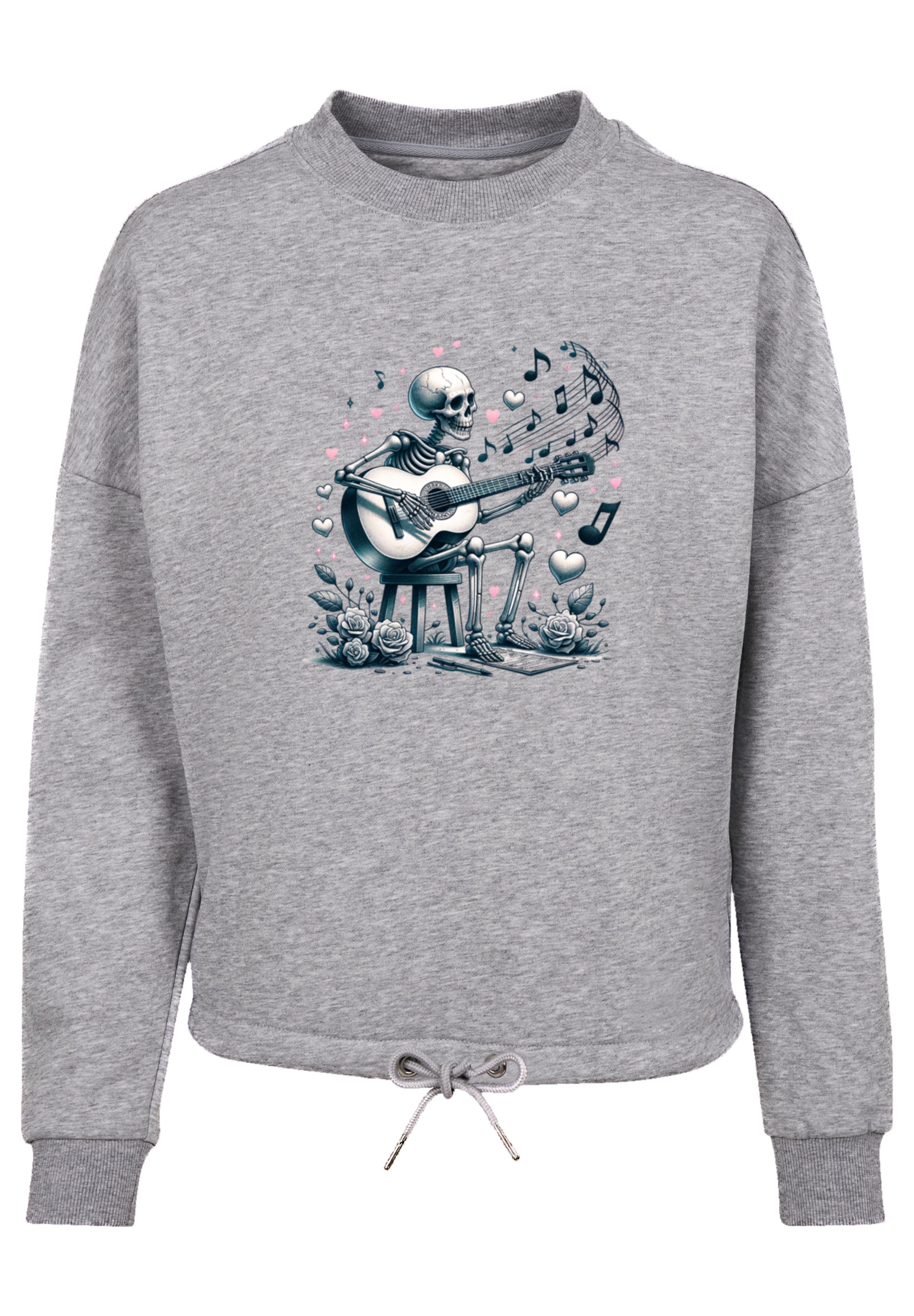 F4NT4STIC Sweatshirt »Skelett spielt Gitarre, Musik, Liebe«, Premium Qualität