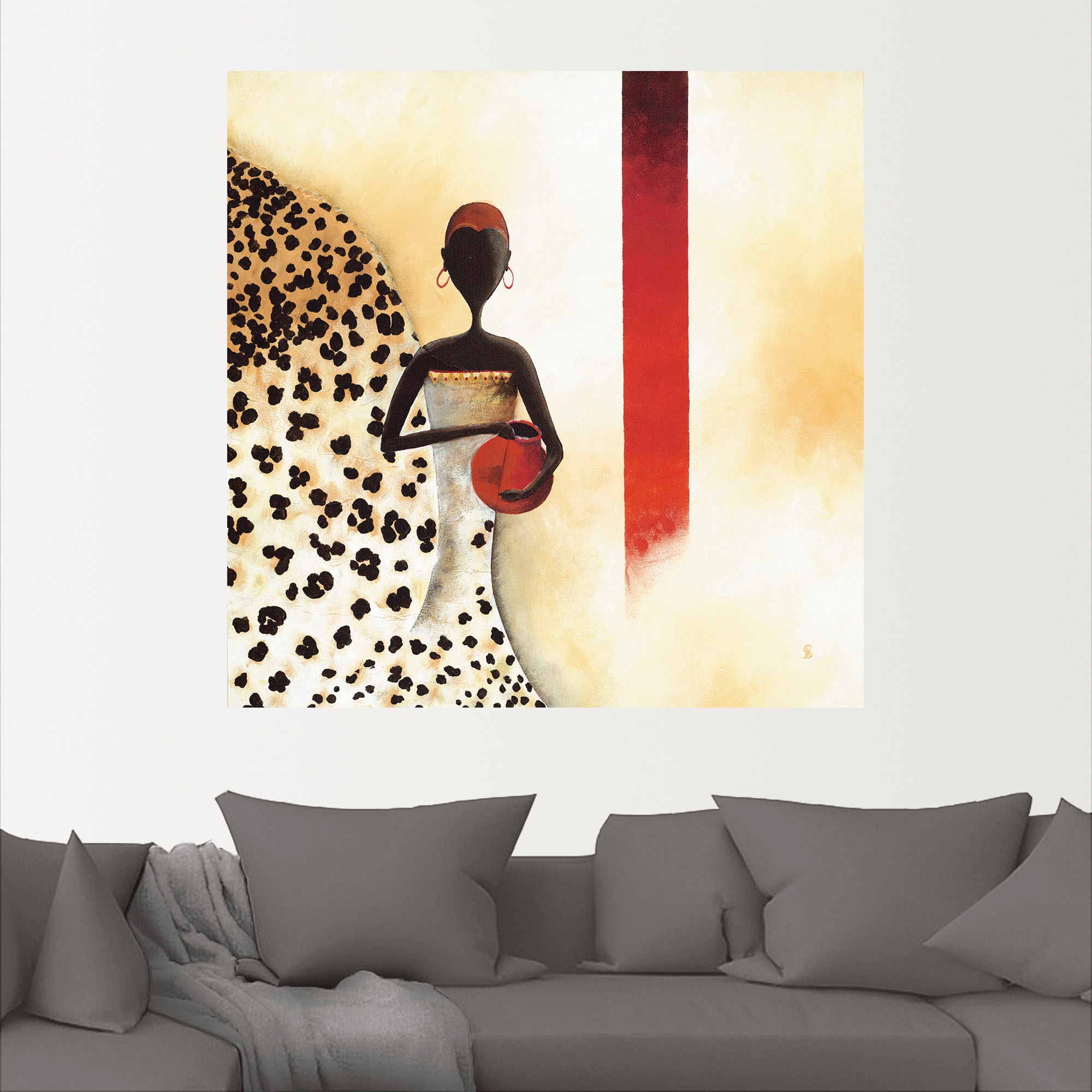 Artland Wandbild »Afrikanische Frau I«, Frau, (1 St.), als Alubild, Leinwandbild, Wandaufkleber oder Poster in versch. Größen