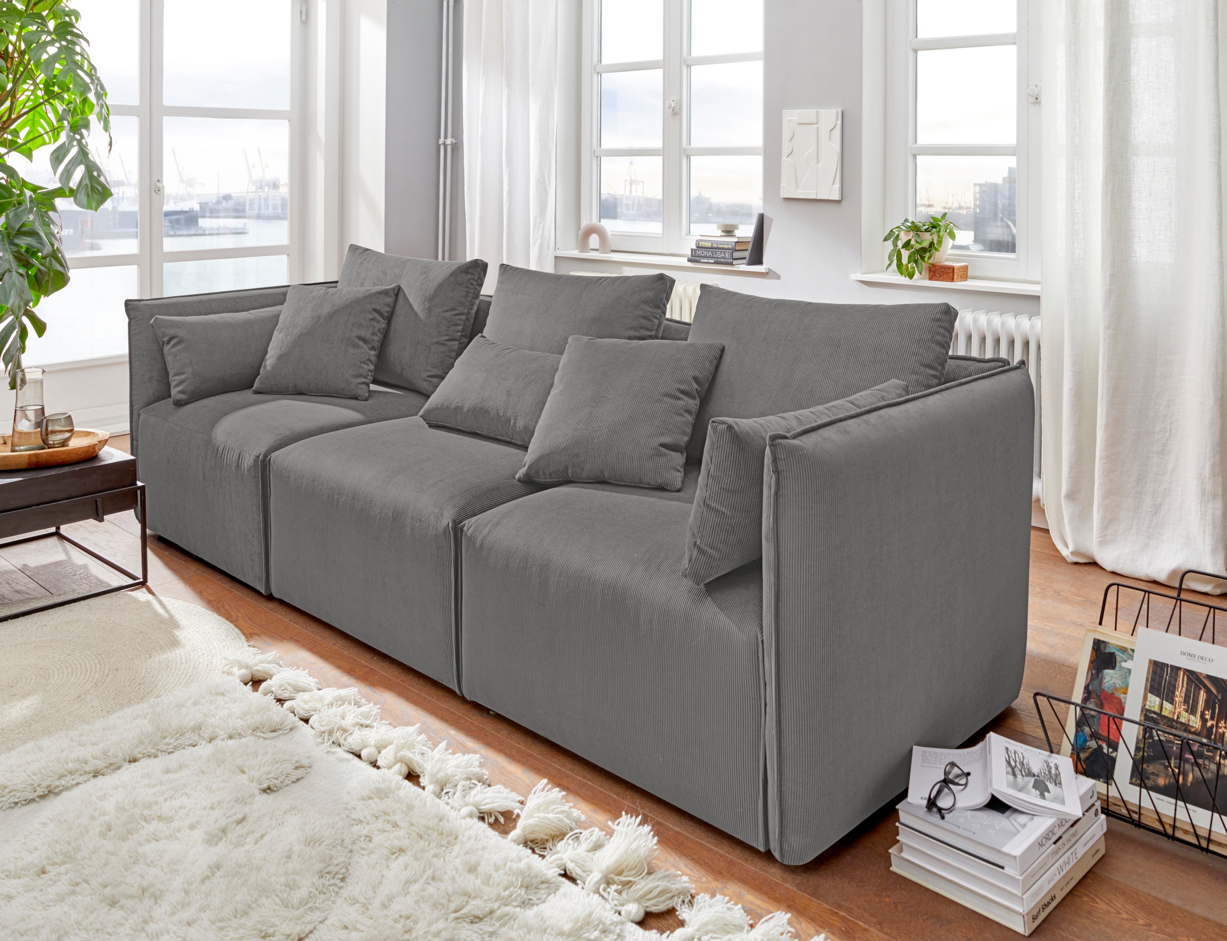 OTTO home 3-Sitzer "Nöre" 3 Teile, in vielen Bezugsqualitäten und Farben s. günstig online kaufen