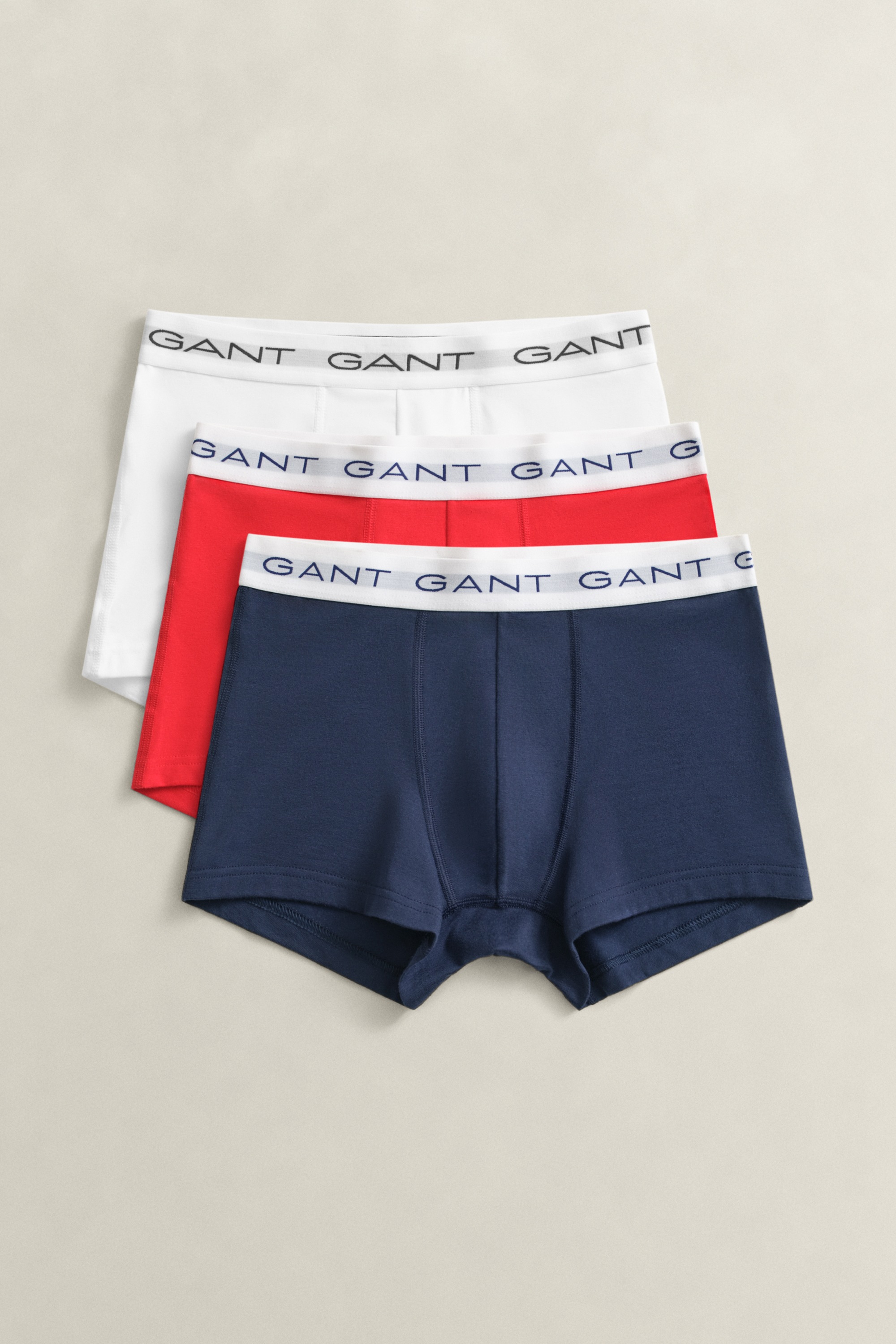 Gant Trunk "3-PACK" 3 Stk. Regular fit mit elastischem Bund günstig online kaufen