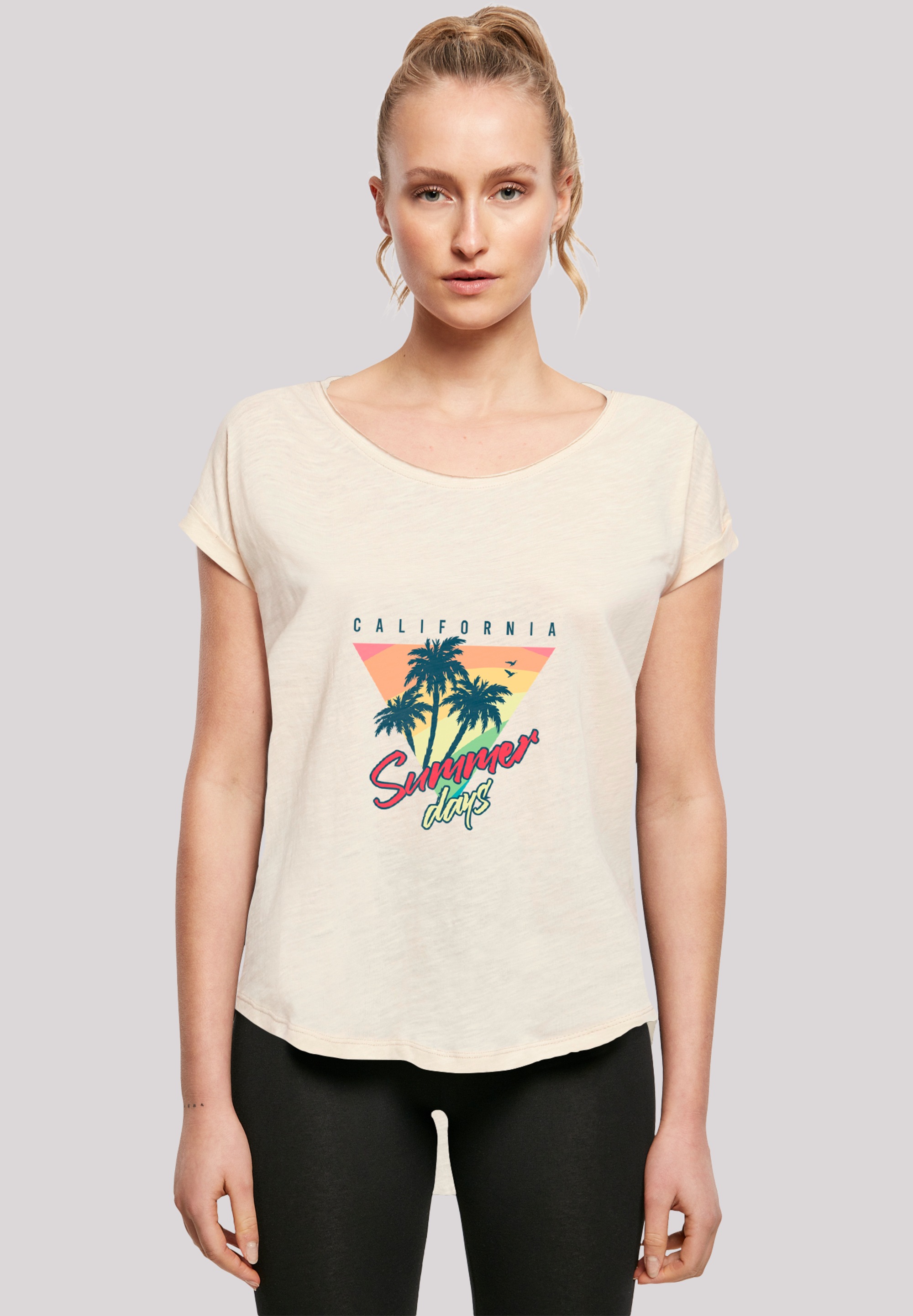 F4NT4STIC T-Shirt »California Palmen Retro«, Premium Qualität