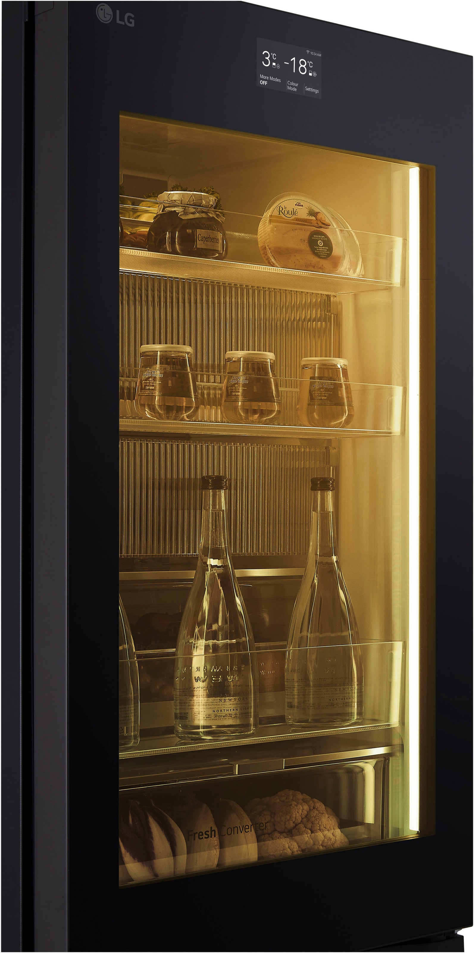 LG Kühl-/Gefrierkombination InstaView "GBG7190CEV" 186 cm hoch 59,5 cm brei günstig online kaufen